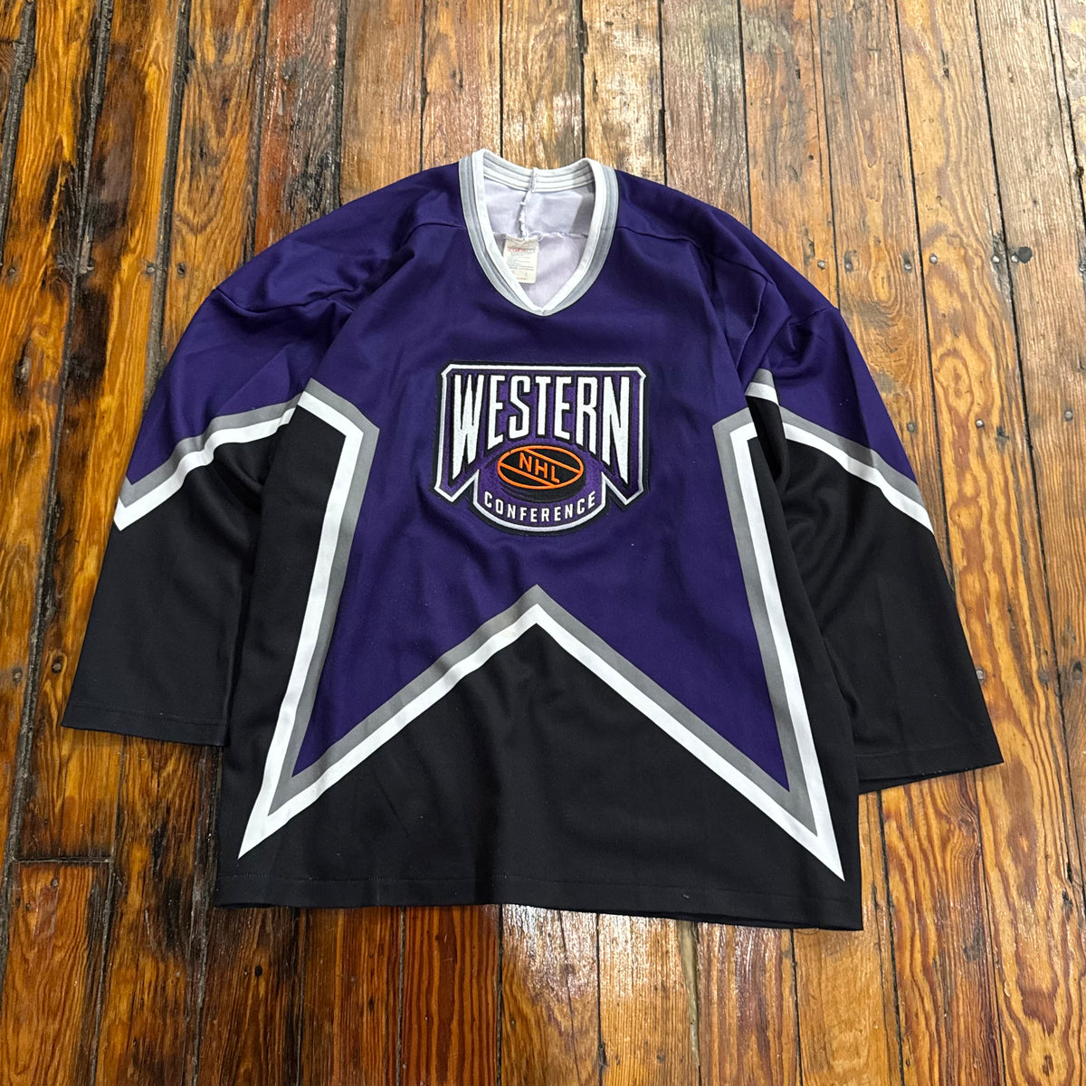 Vintage Western Conference NHL Hockey Jersey Sz L