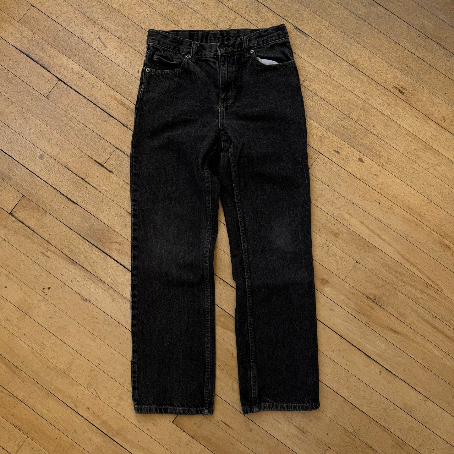 Y2K Black Wash Denim Jeans Sz 16