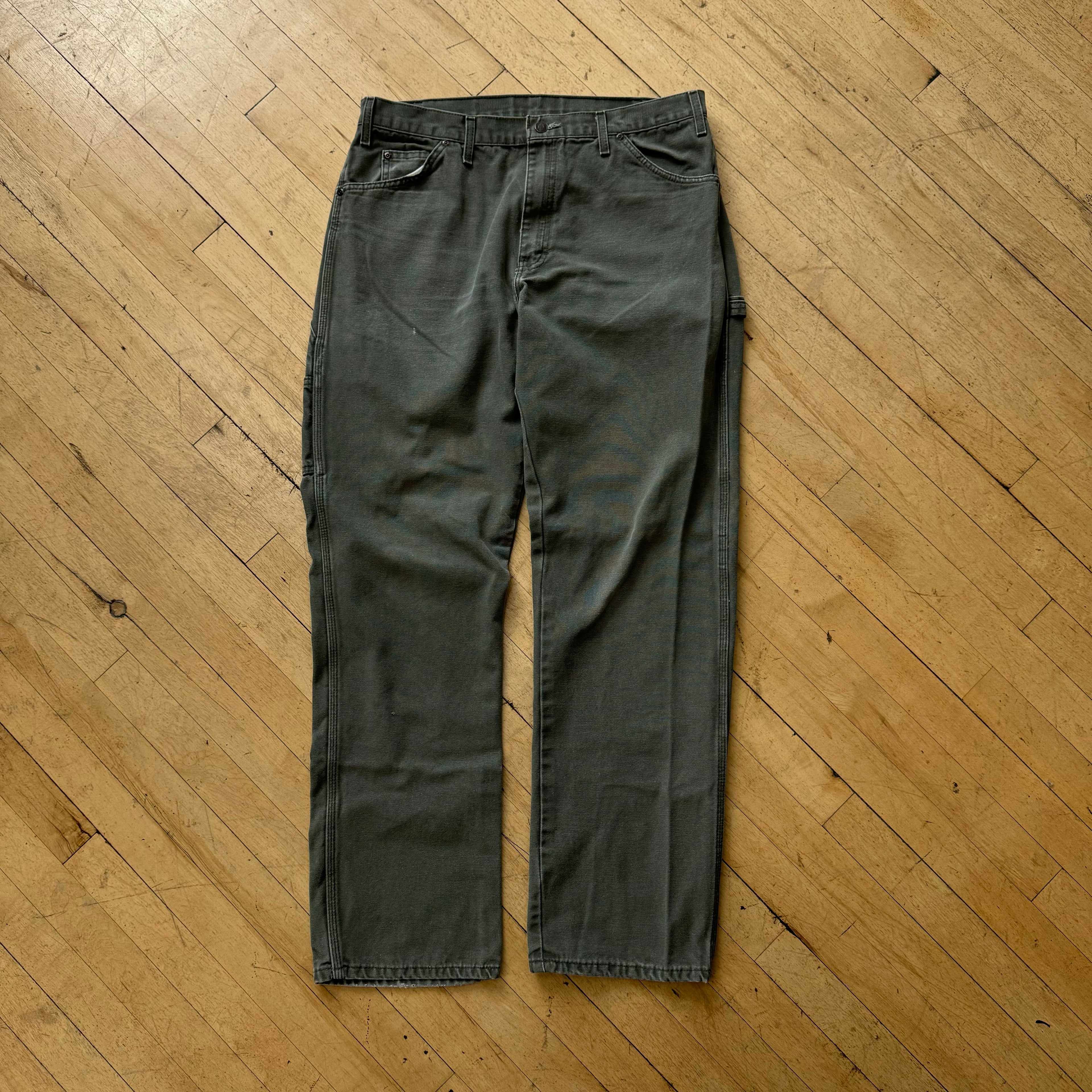 Vintage Olive Denim Dickie Jeans Sz 36x34