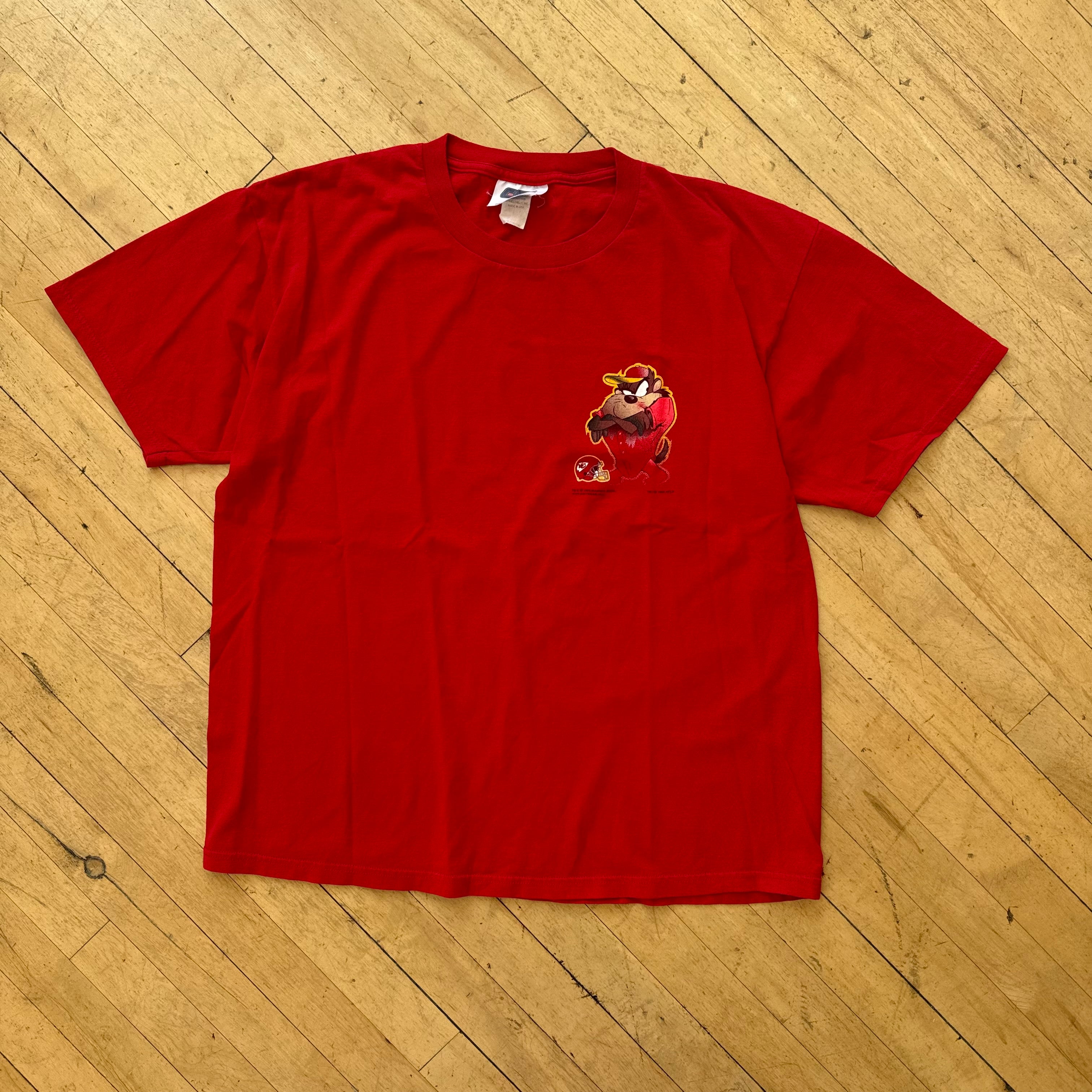 Vintage Kansas City Chiefs Taz T-shirt Sz L