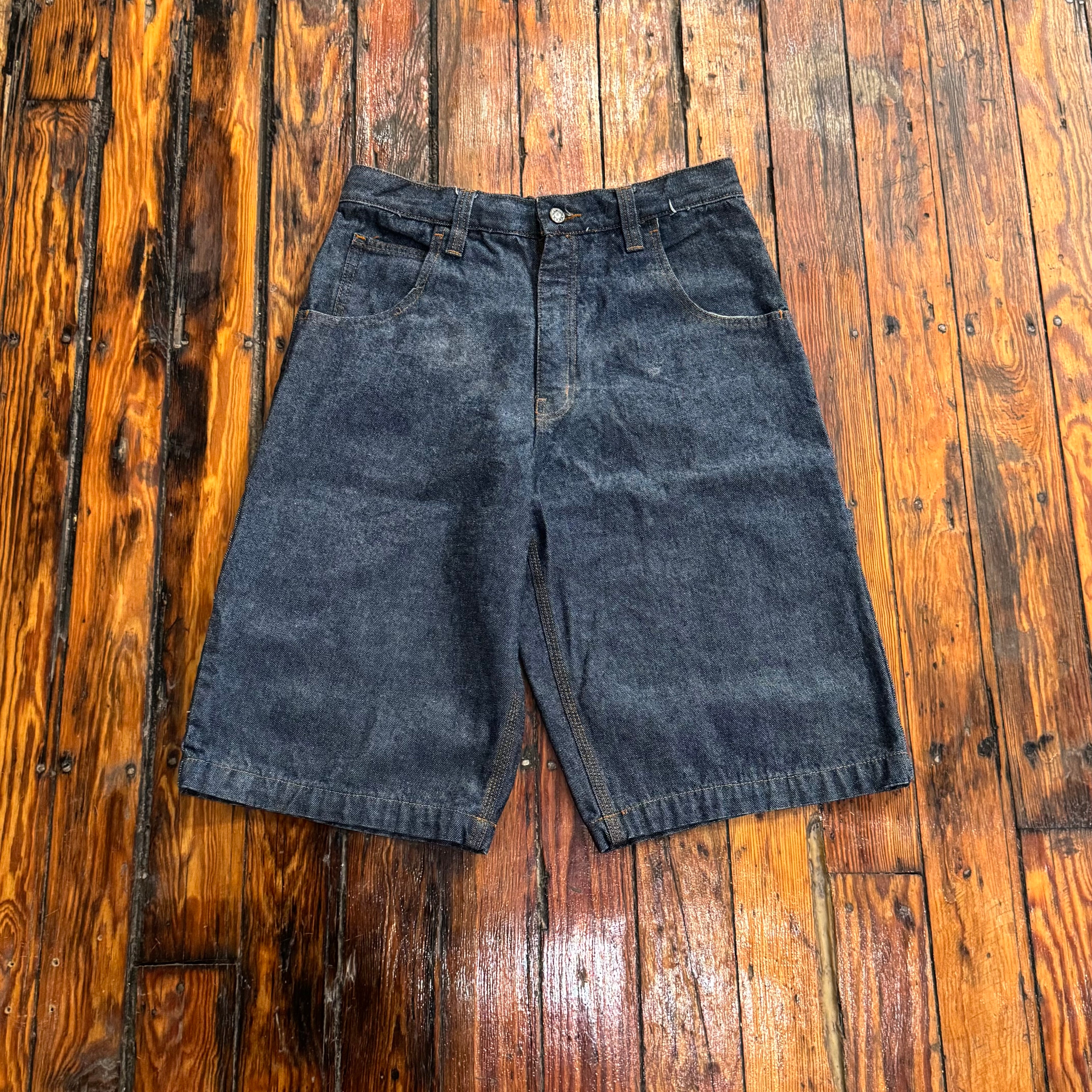 Vintage Baggy Fubu Denim Jean Shorts Sz 32