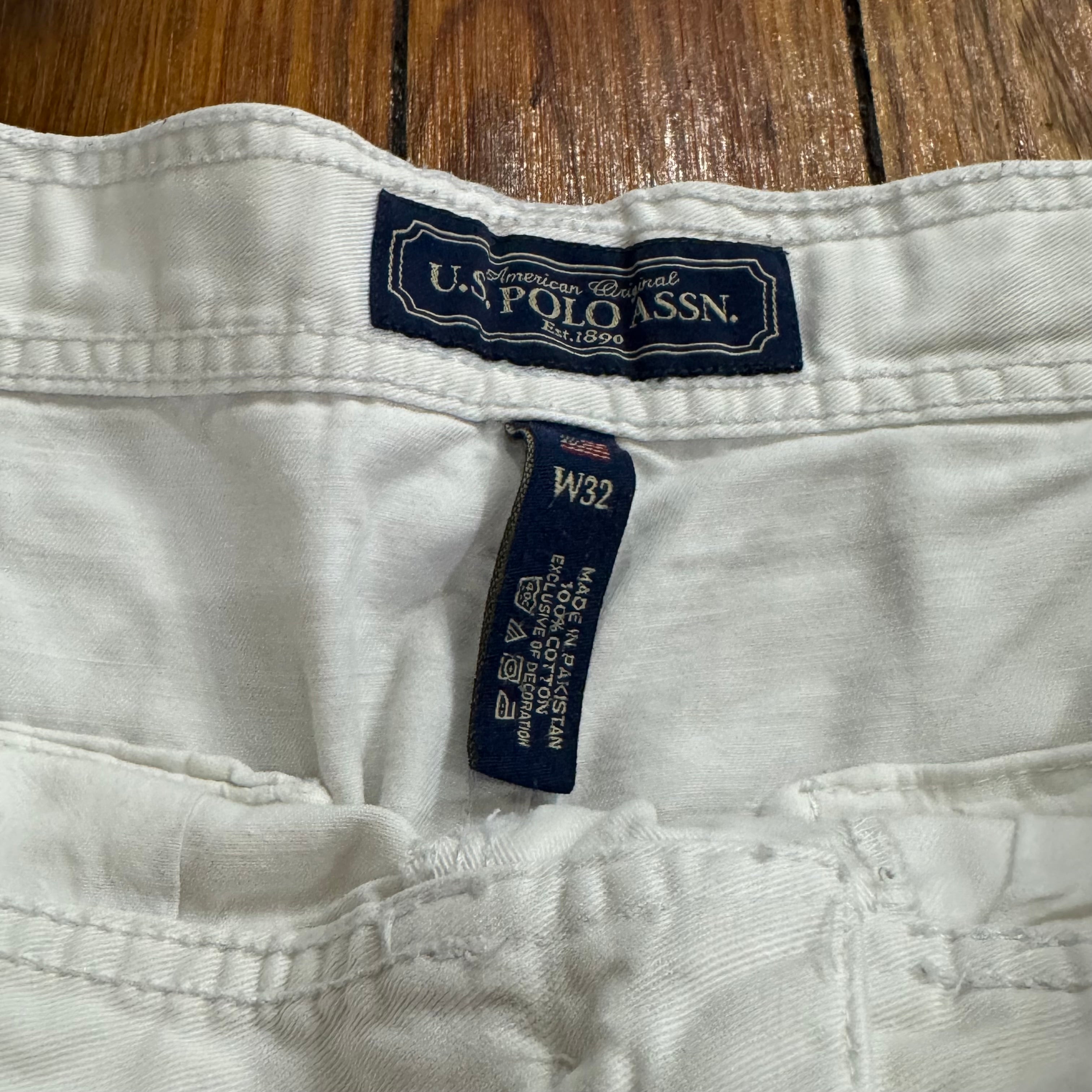 Y2K US Polo Assn Khaki Shorts Sz 32