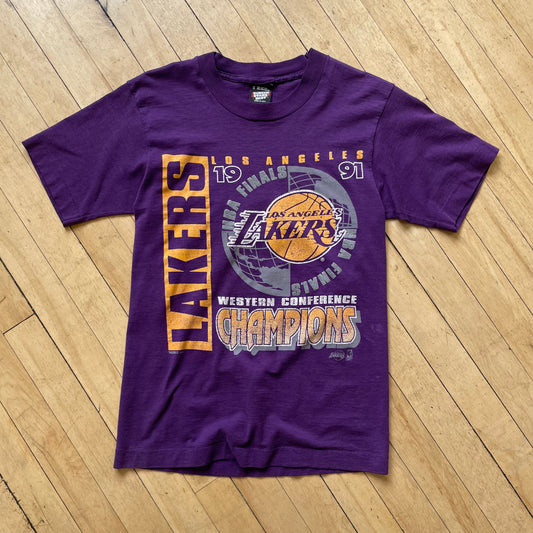 1991 Lakers Western Conference Champions T-shirt (S)