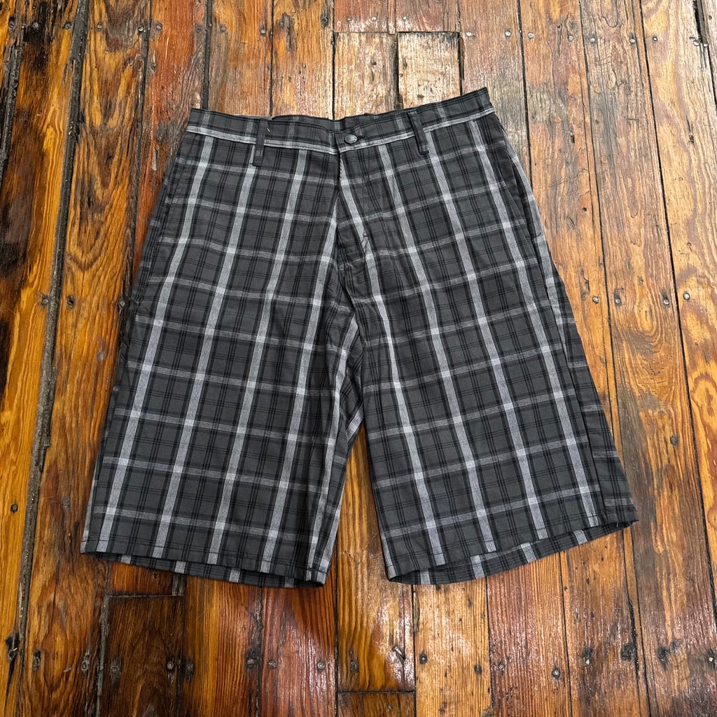 Y2K Dickies Plaid Khaki Shorts Sz 30