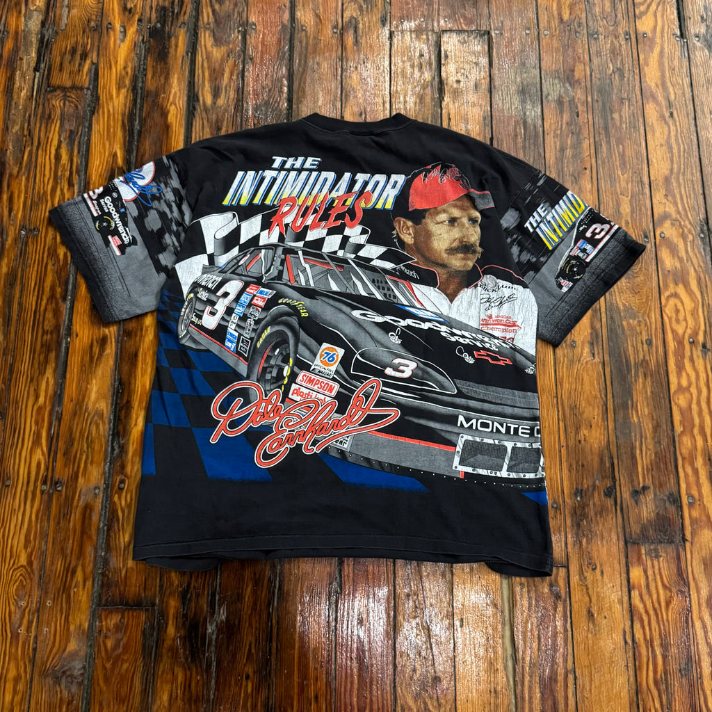 Vintage NASCAR AOP Dale Earnhardt T-shirt Sz XL