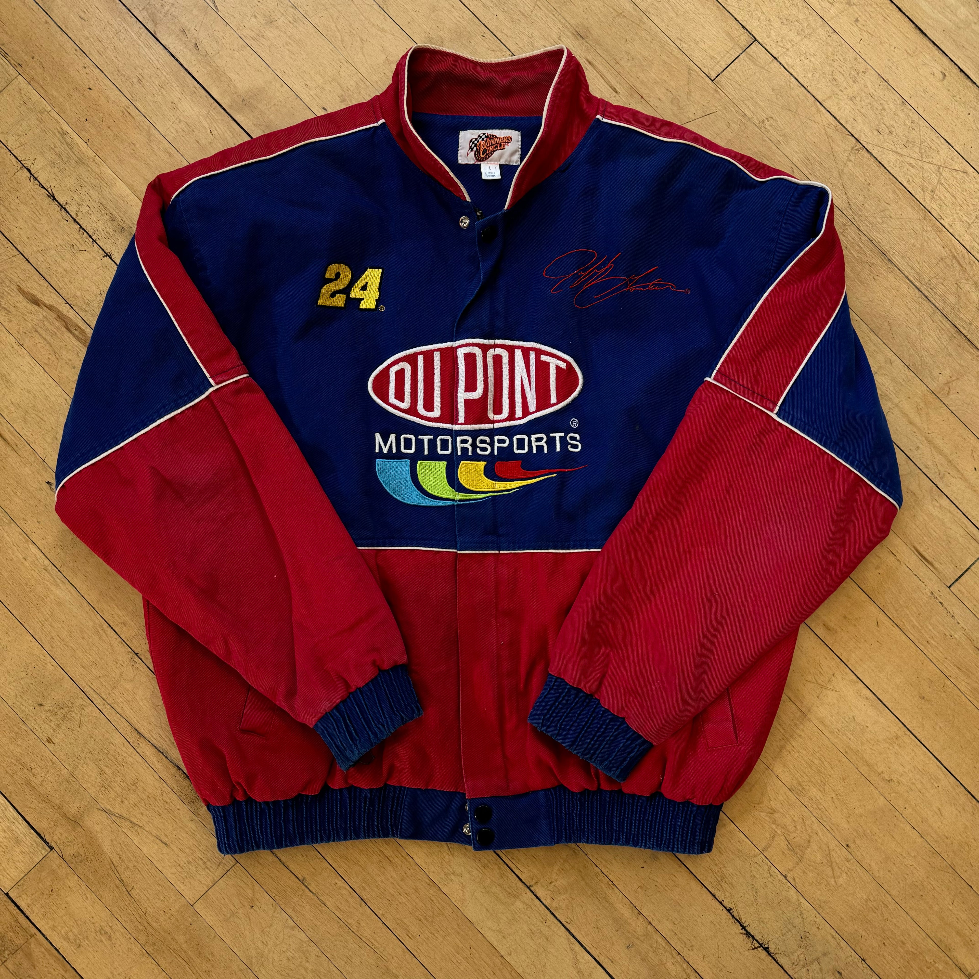 Vintage Jeff Gordon Du Point Nascar Jacket Sz L