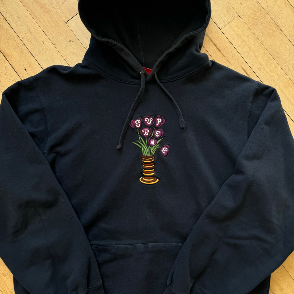 Supreme Flower Pot Embroidered hoodie Sz XL