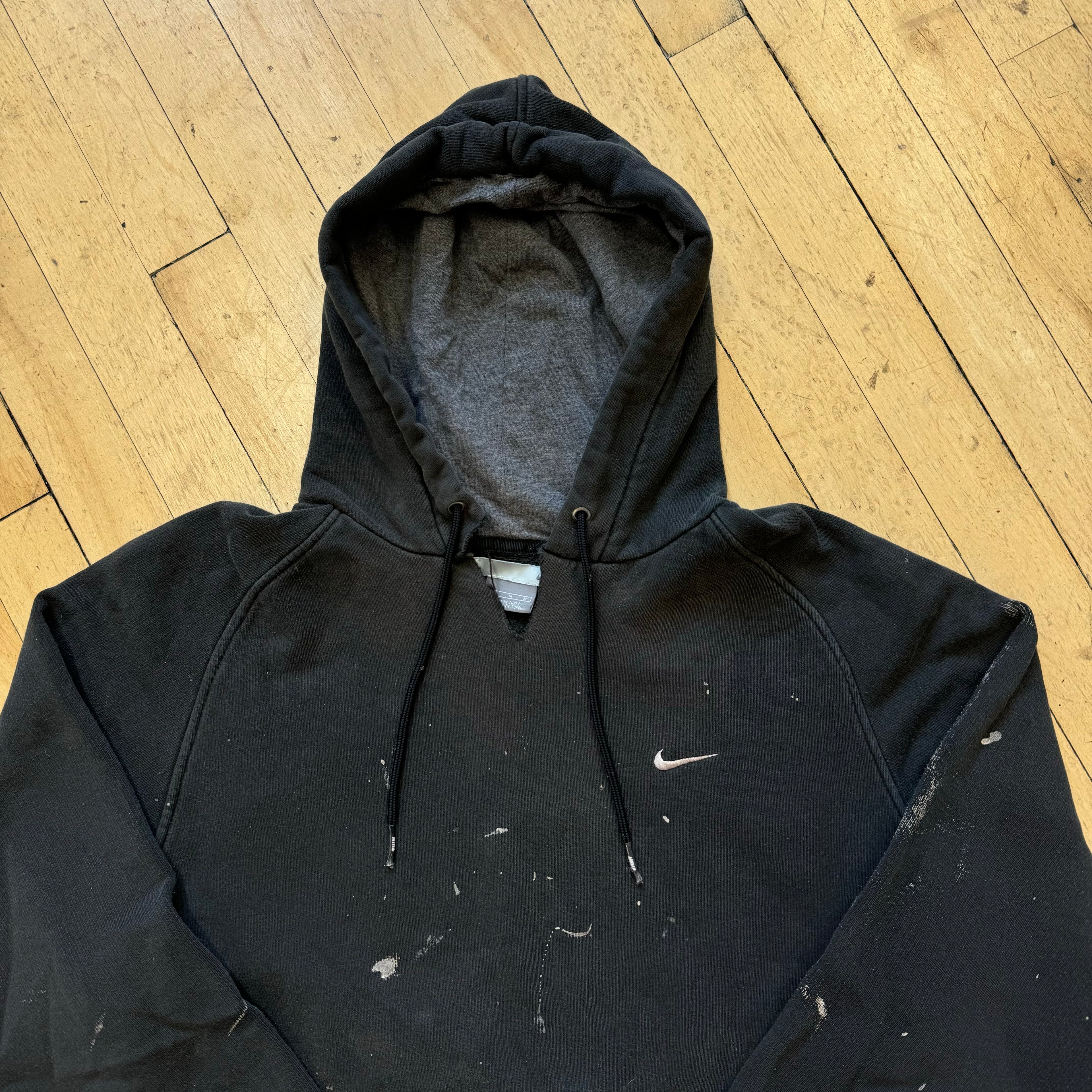 Vintage Thrashed Nike Simple Swoosh Hoodie Sz M