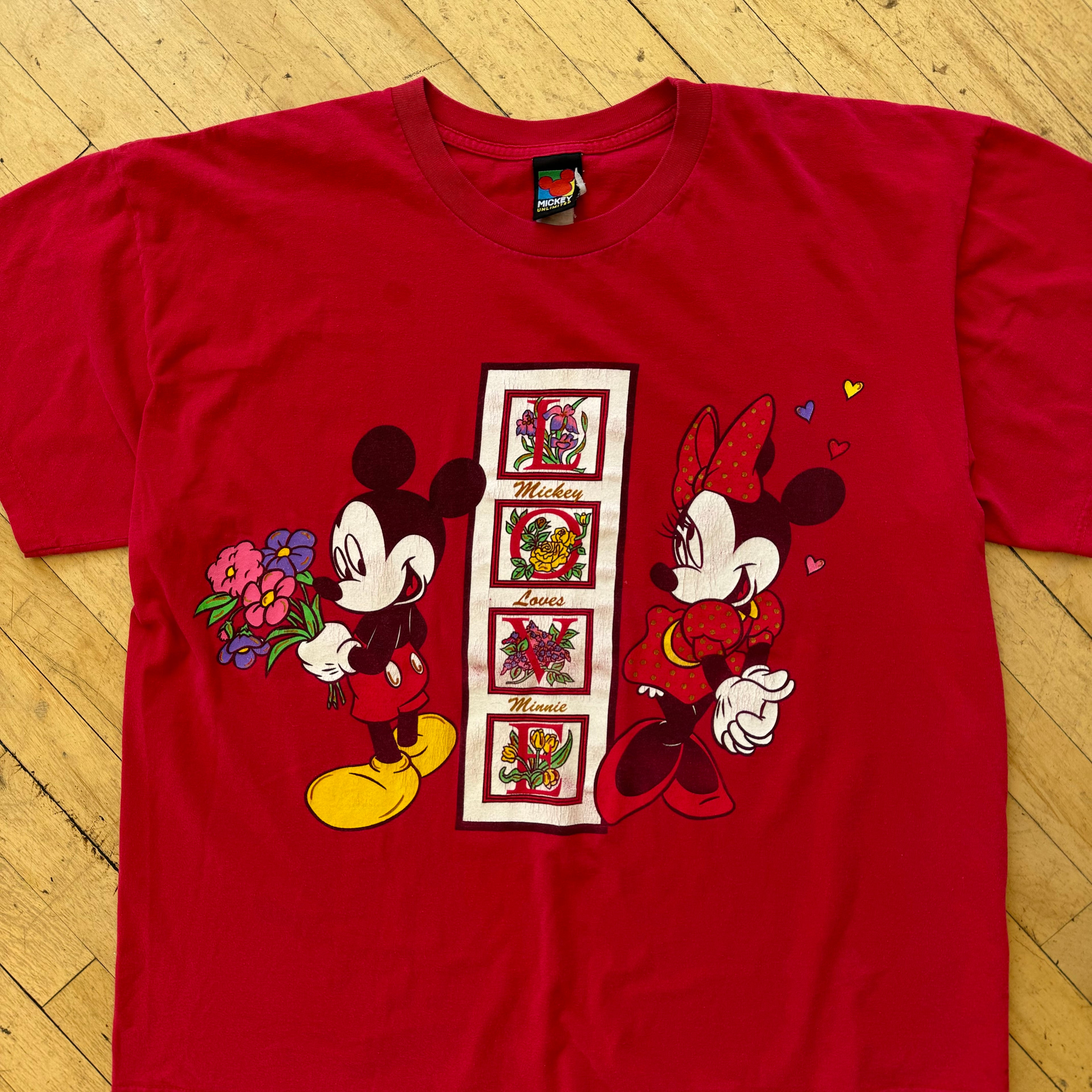 Vintage Mickey & Minnie Mouse T-shirt Sz XXL