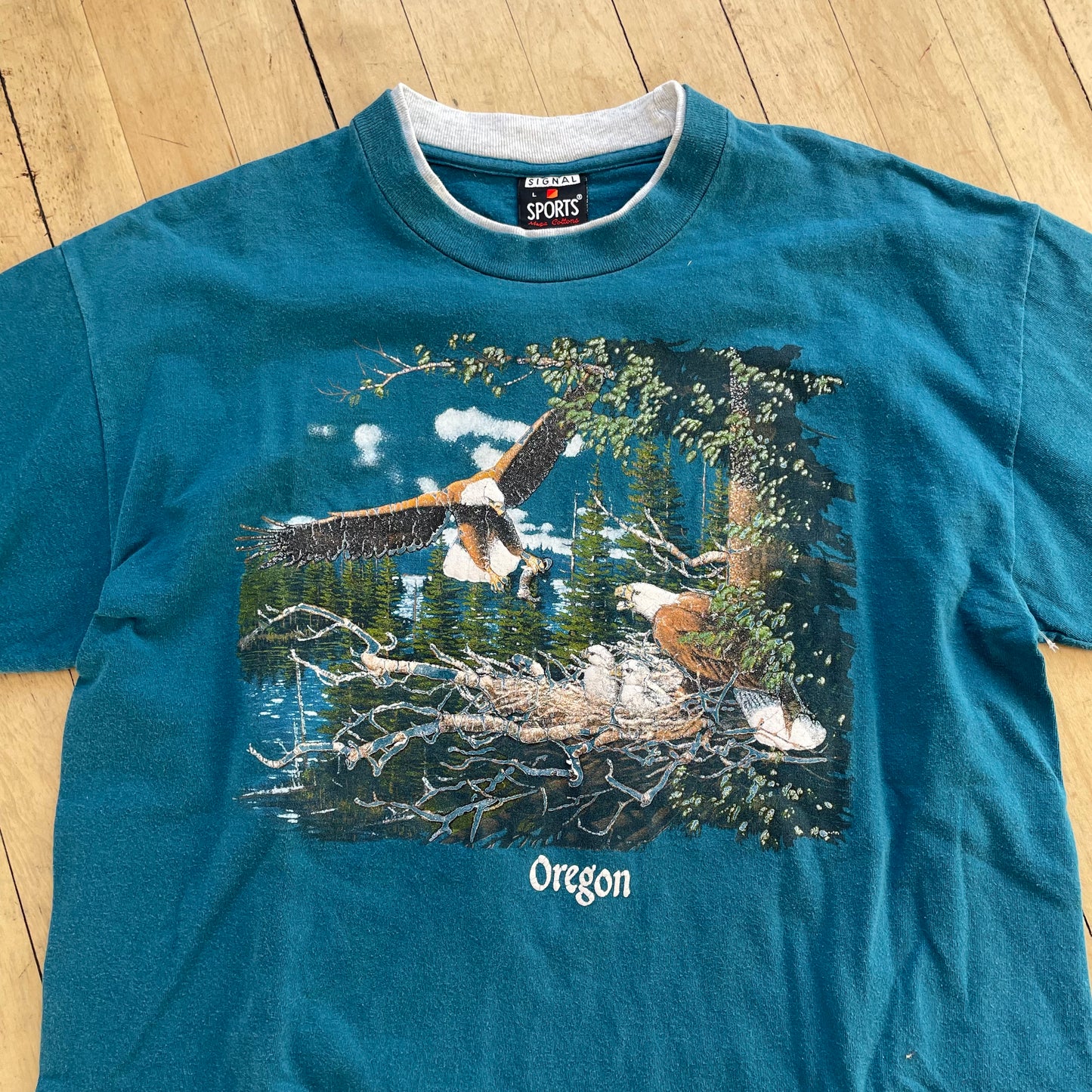 90s Oregon Single Sports Nature T-shirt Sz L