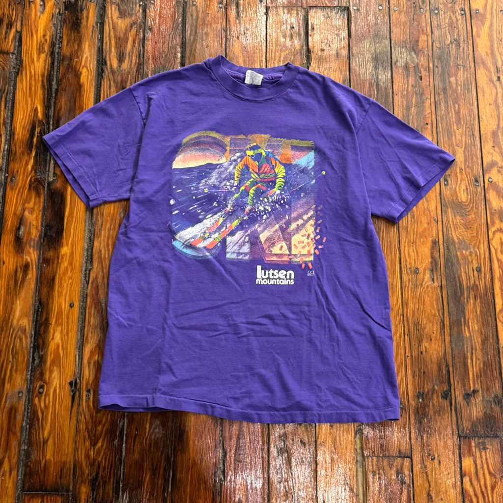 Vintage Lutsen Mountains Ski T-shirt Sz L