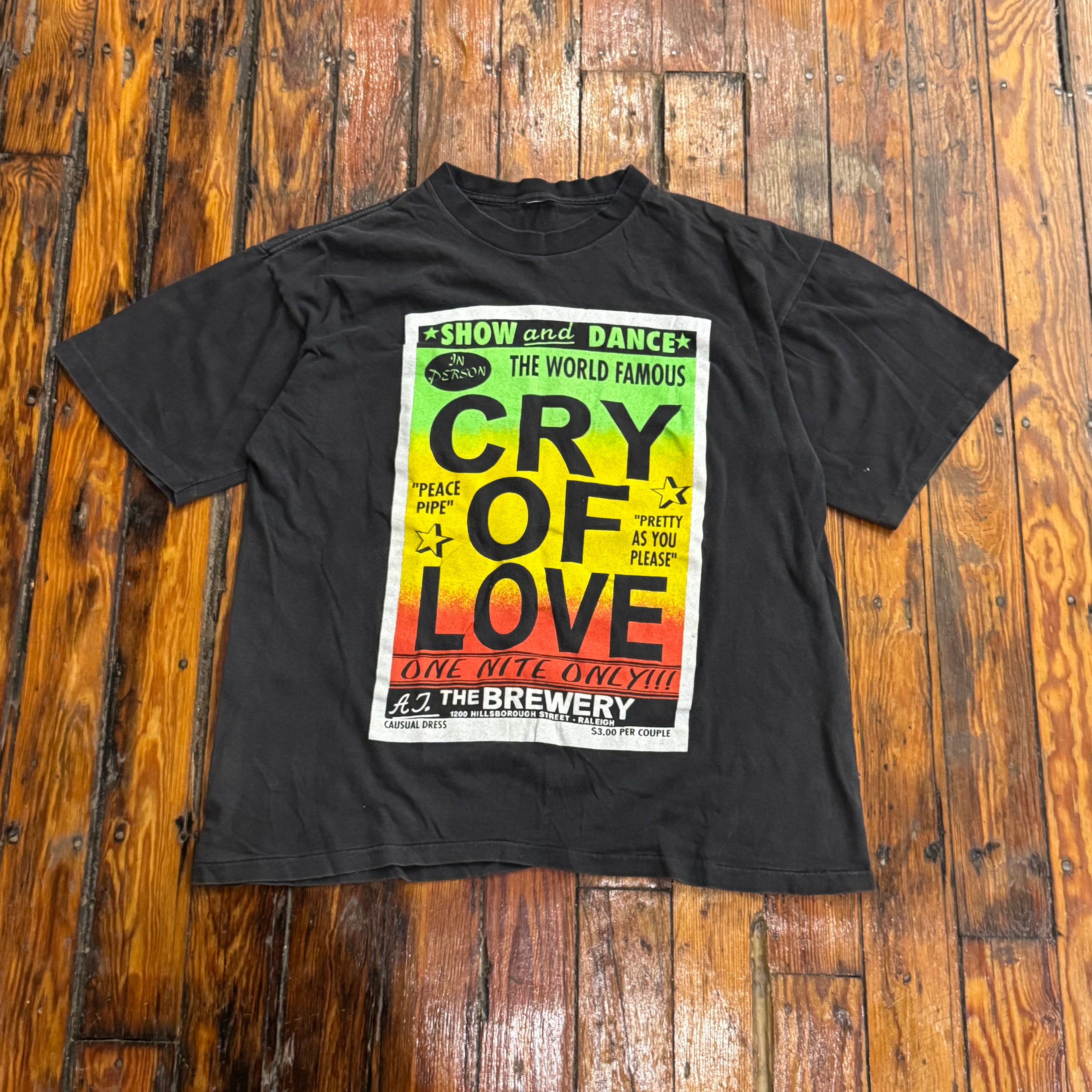 Vintage Cry Of Love Rock Band T-shirt Sz XL