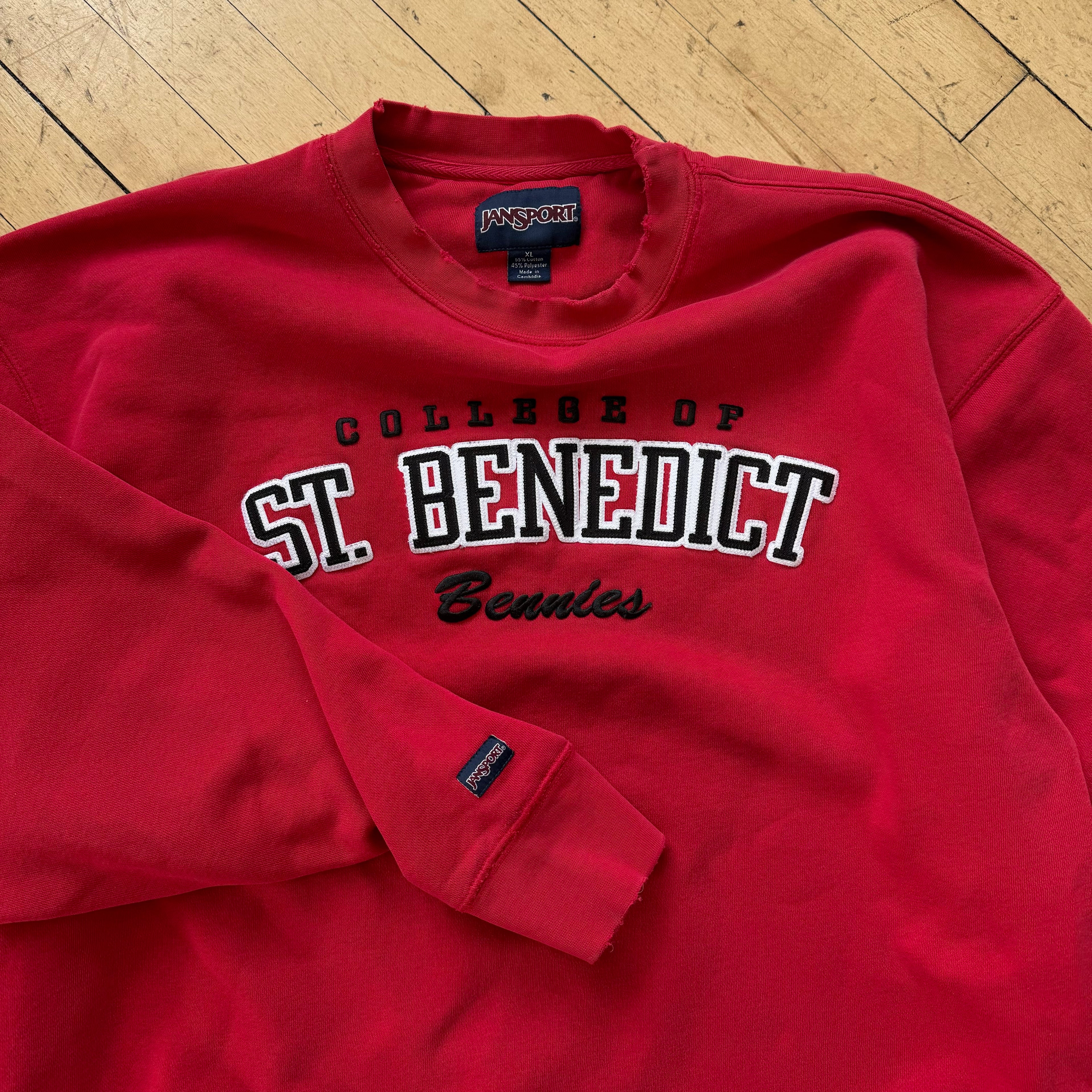 Vintage College Of St. Benedict CrewNeck Sz XL
