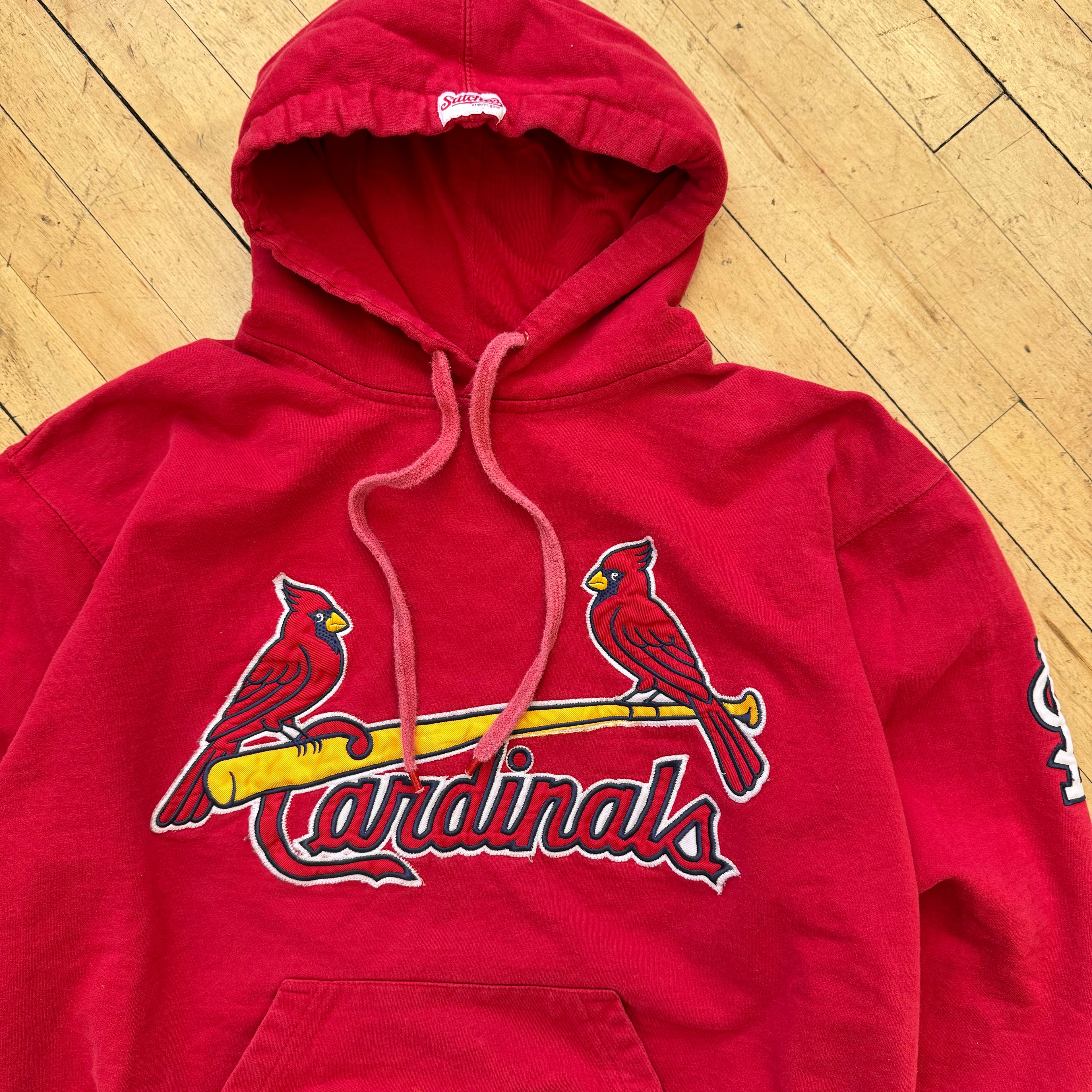 Vintage St. Louis Cardinals Embroidered Hoodie Sz L
