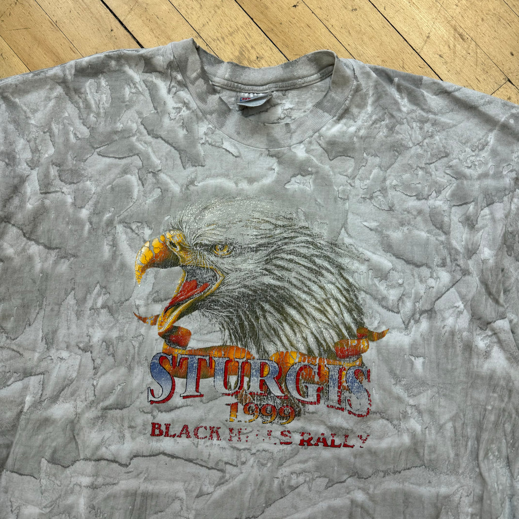 Vintage Sturgis Black Hills 99 Tie Dye T-shirt Sz XXL