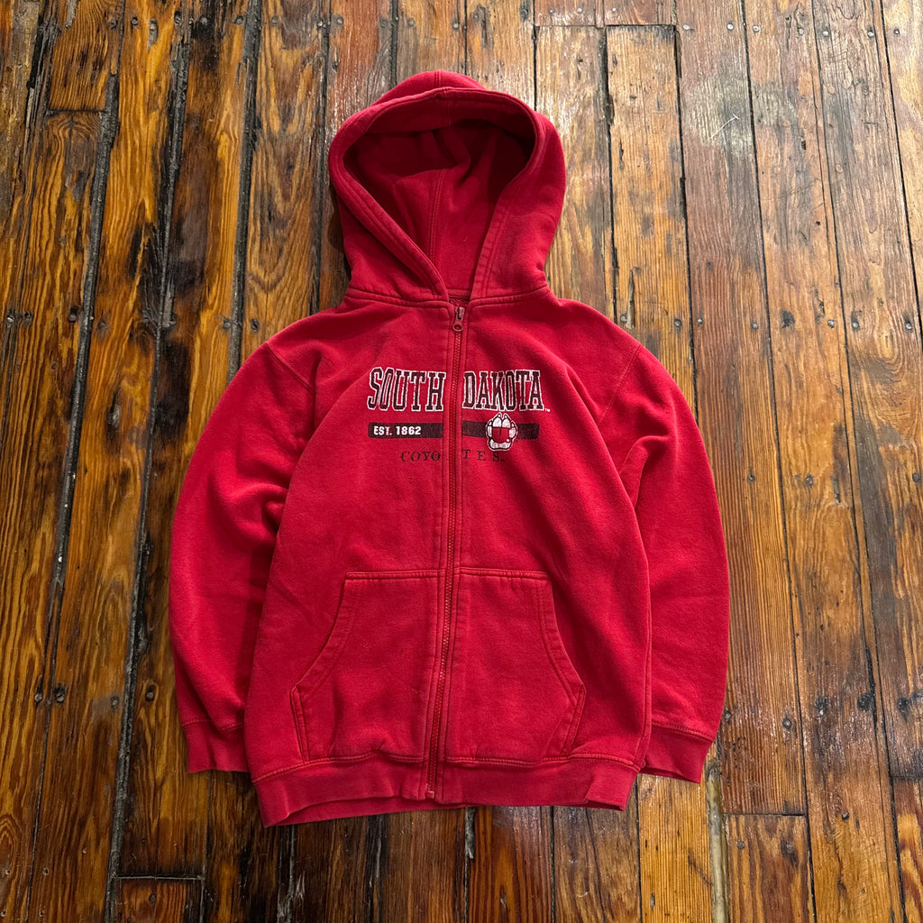 Vintage South Dakota University Zip-Up Hoodie Sz S