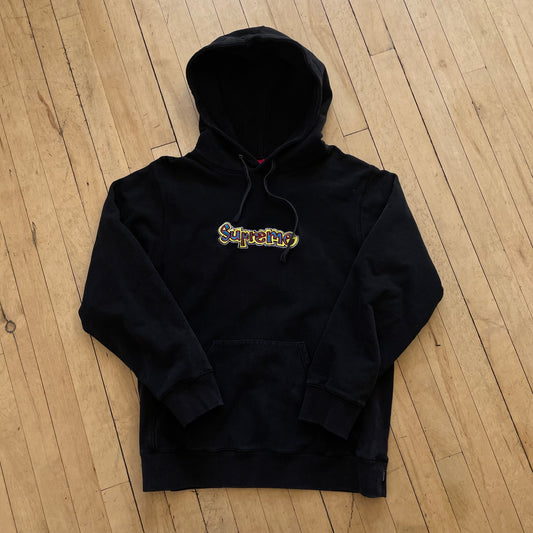 Supreme Embroidered SpellOut Hoodie Sz XL