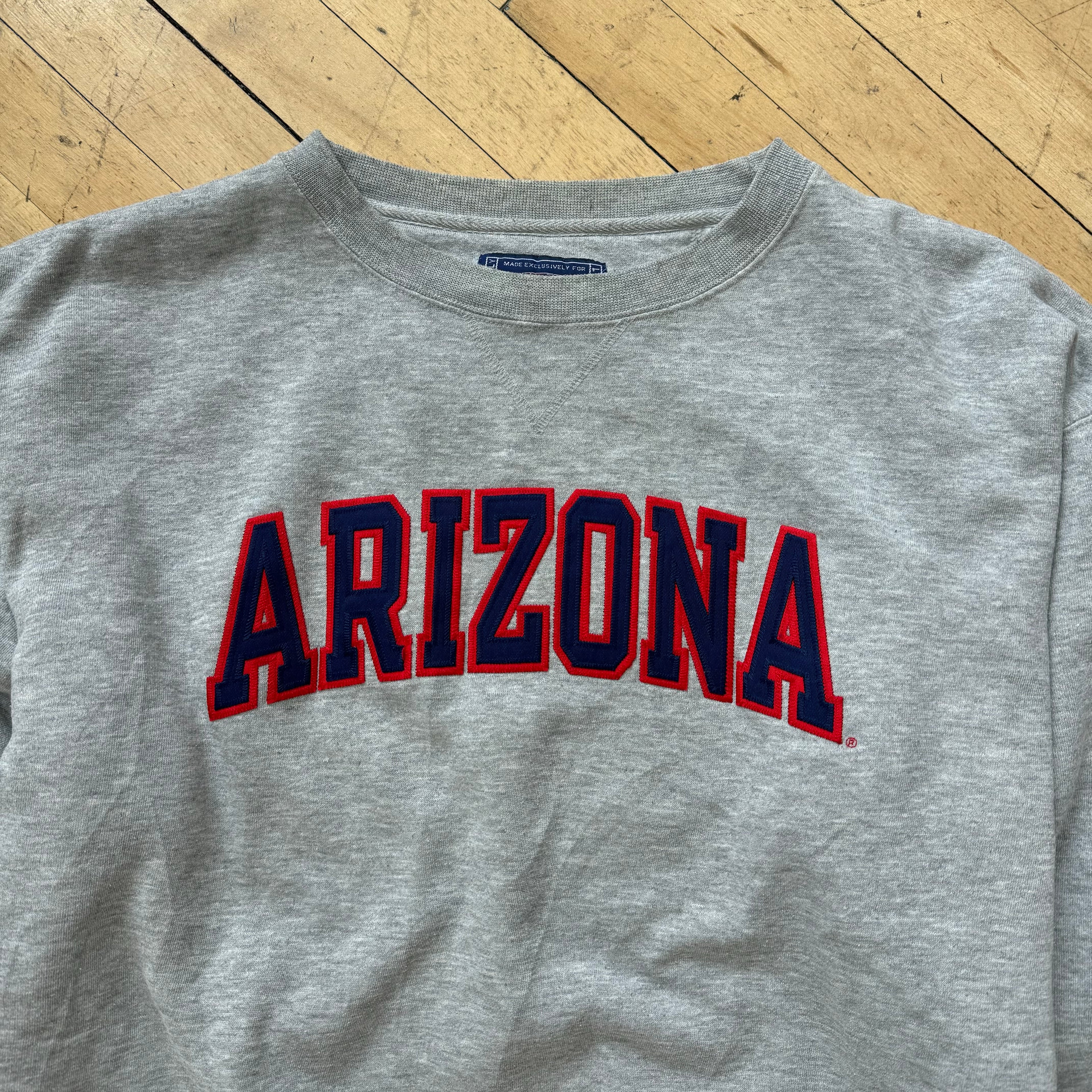 Vintage Champs Arizona SpellOut CrewNeck Sz L