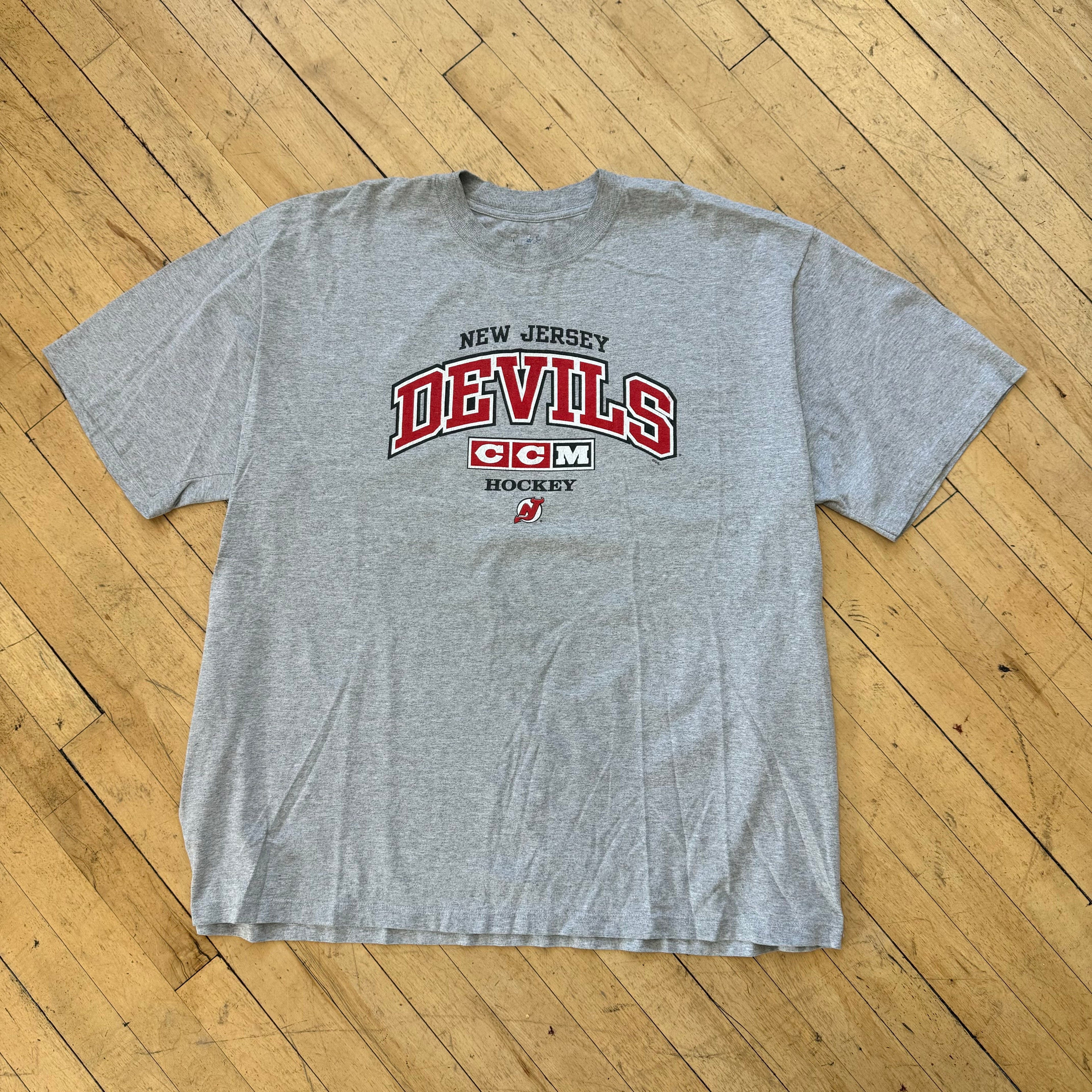 New Jersey Devils CCM Hockey T-shirt Sz XXL