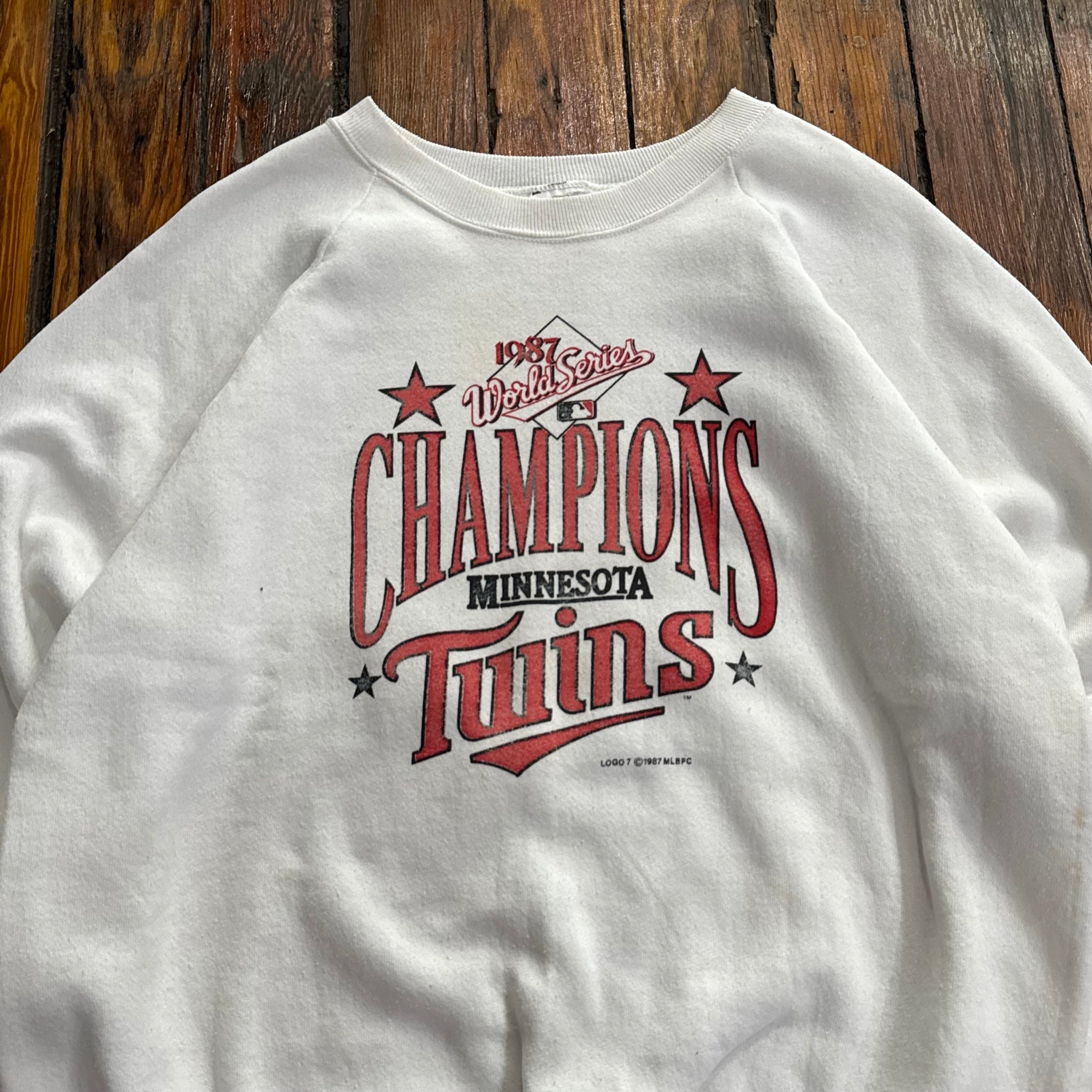 Vintage Minnesota Twins ‘87 Champions CrewNeck Sz L