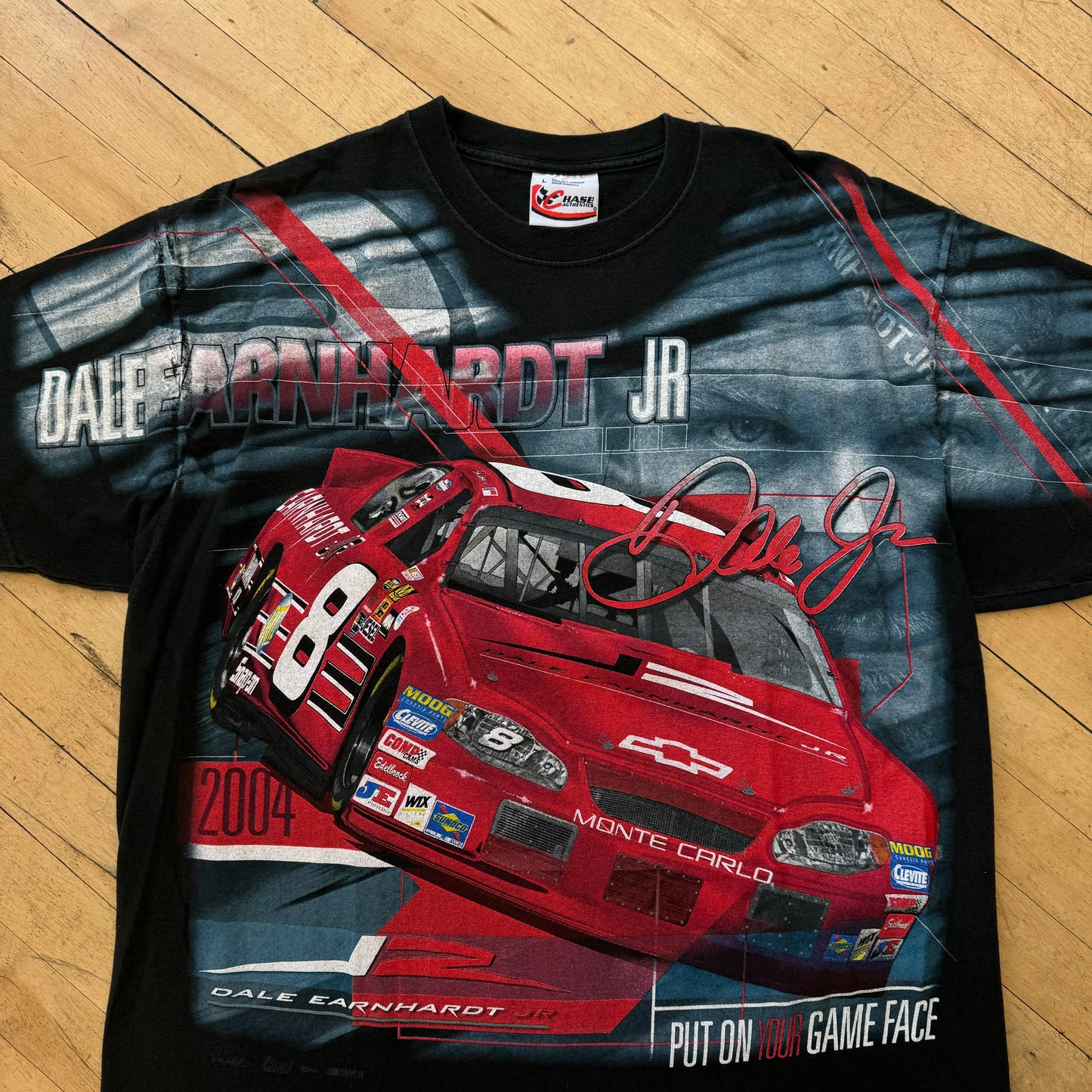 Vintage Dale Earnhardt Nascar AOP T-shirt Sz L