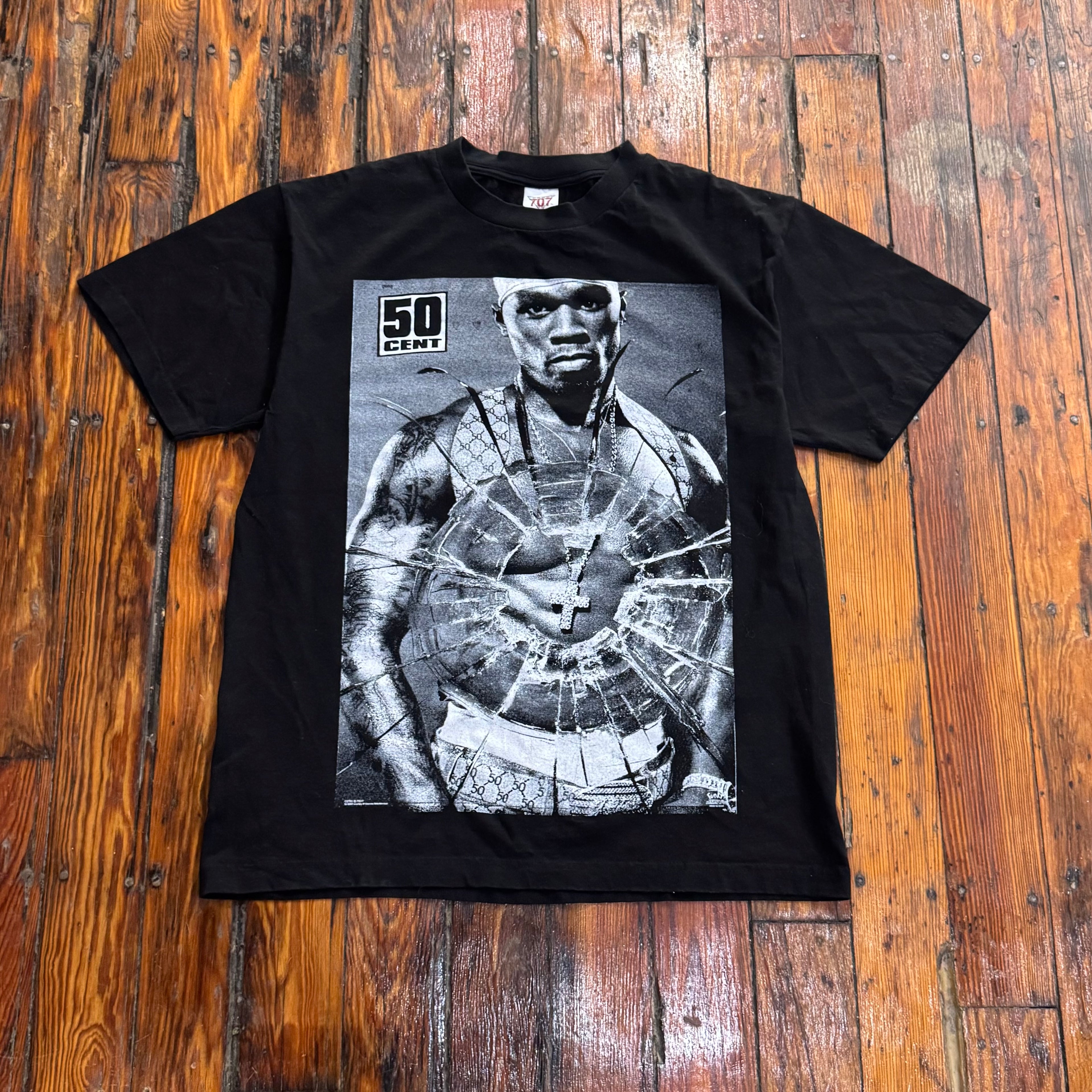 Vintage 50 Cent Get Rich or Die Trying T-shirt Sz L