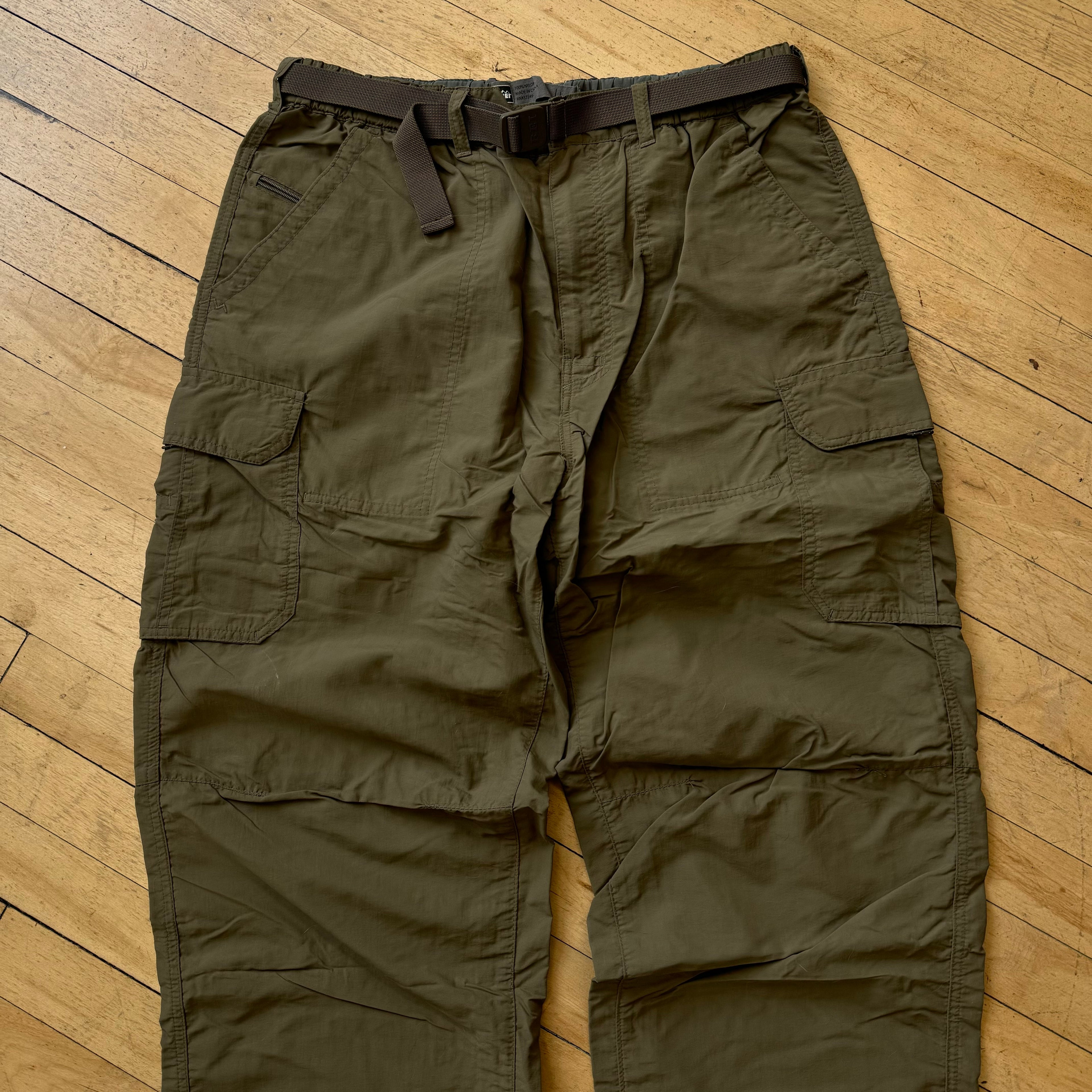 Vintage 2-In-1 Olive Pants & Shorts Sz L (30)