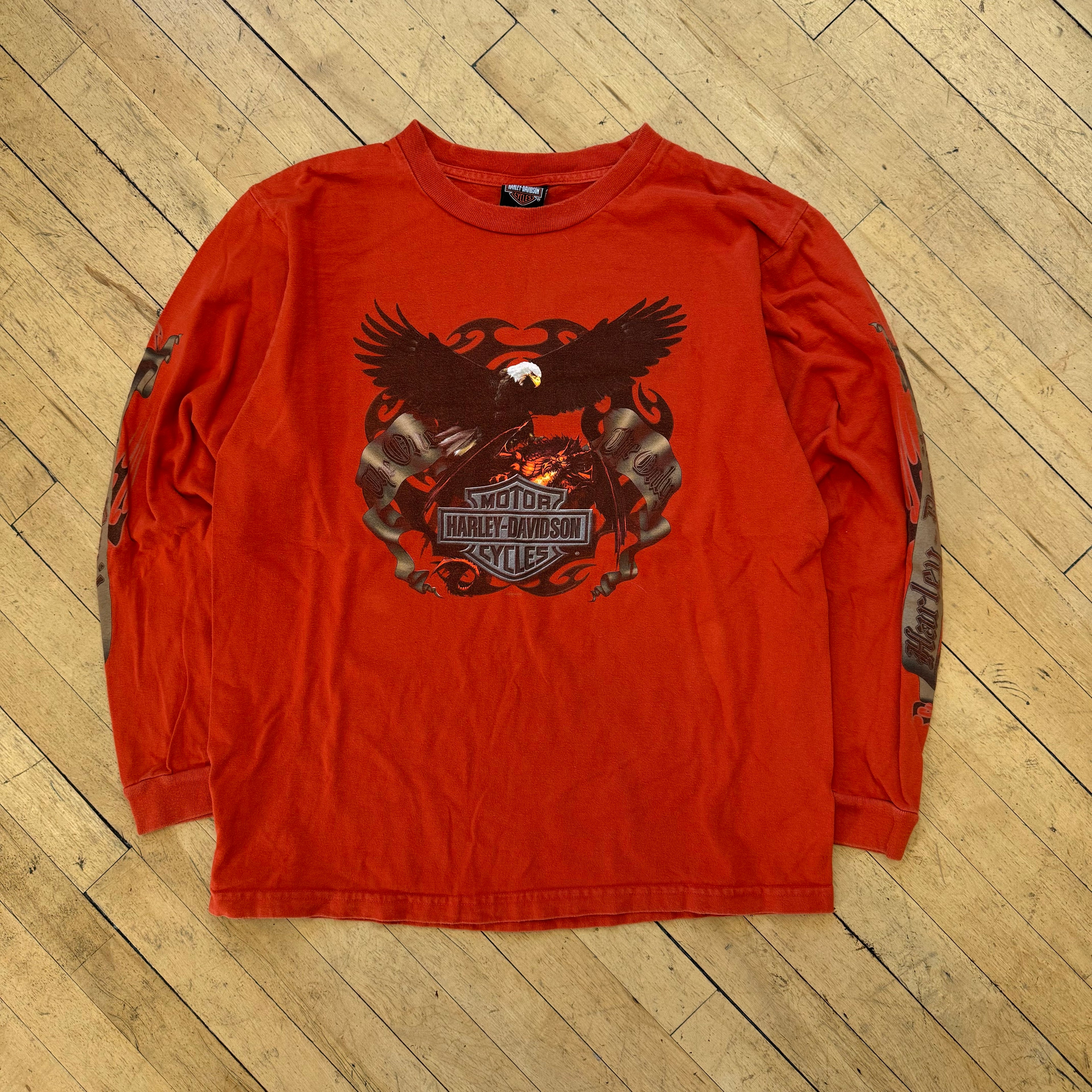Harley Davidson Grand Cayman Long Sleeve T-shirt Sz L