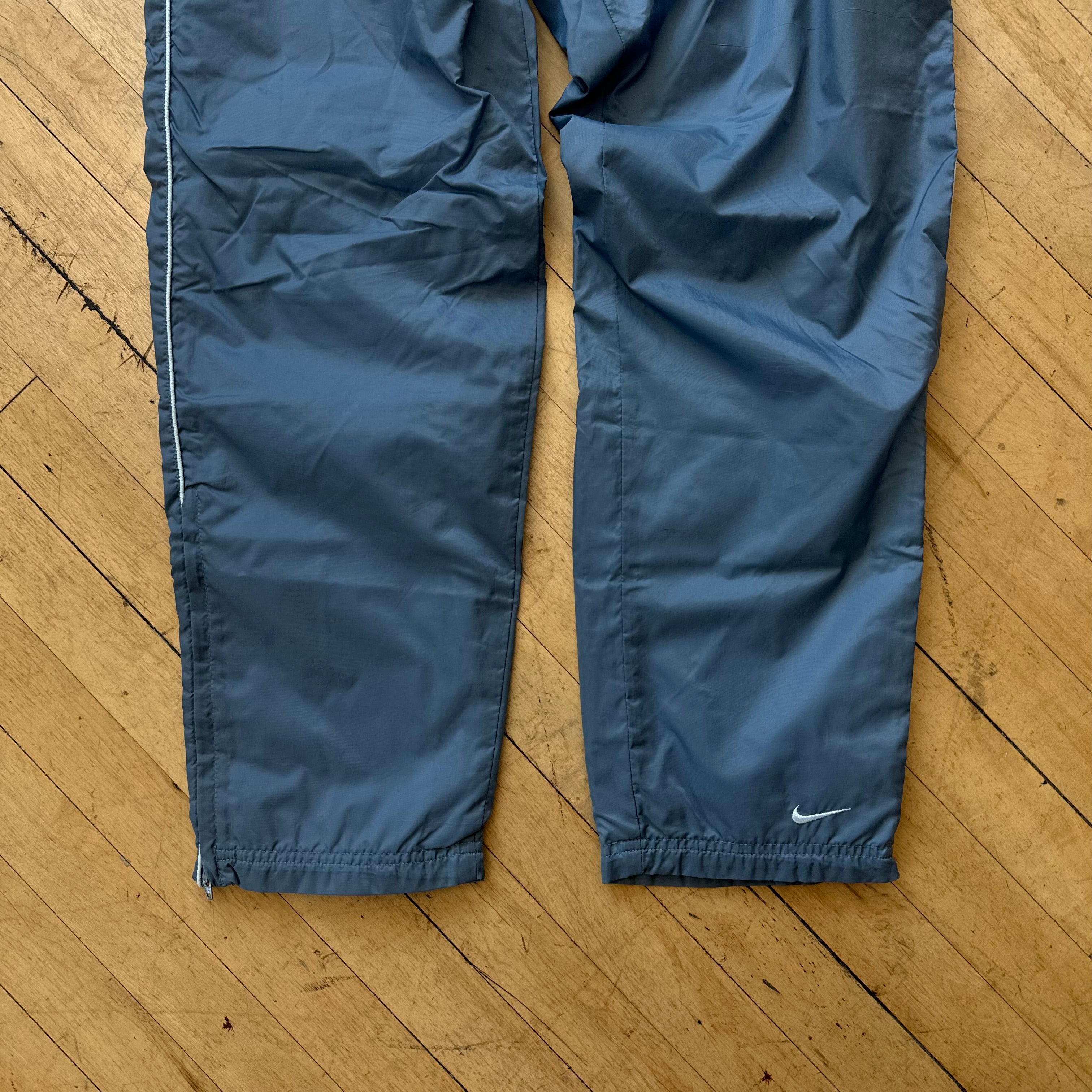 Vintage Grey Blue Nike TrackPants Sz S