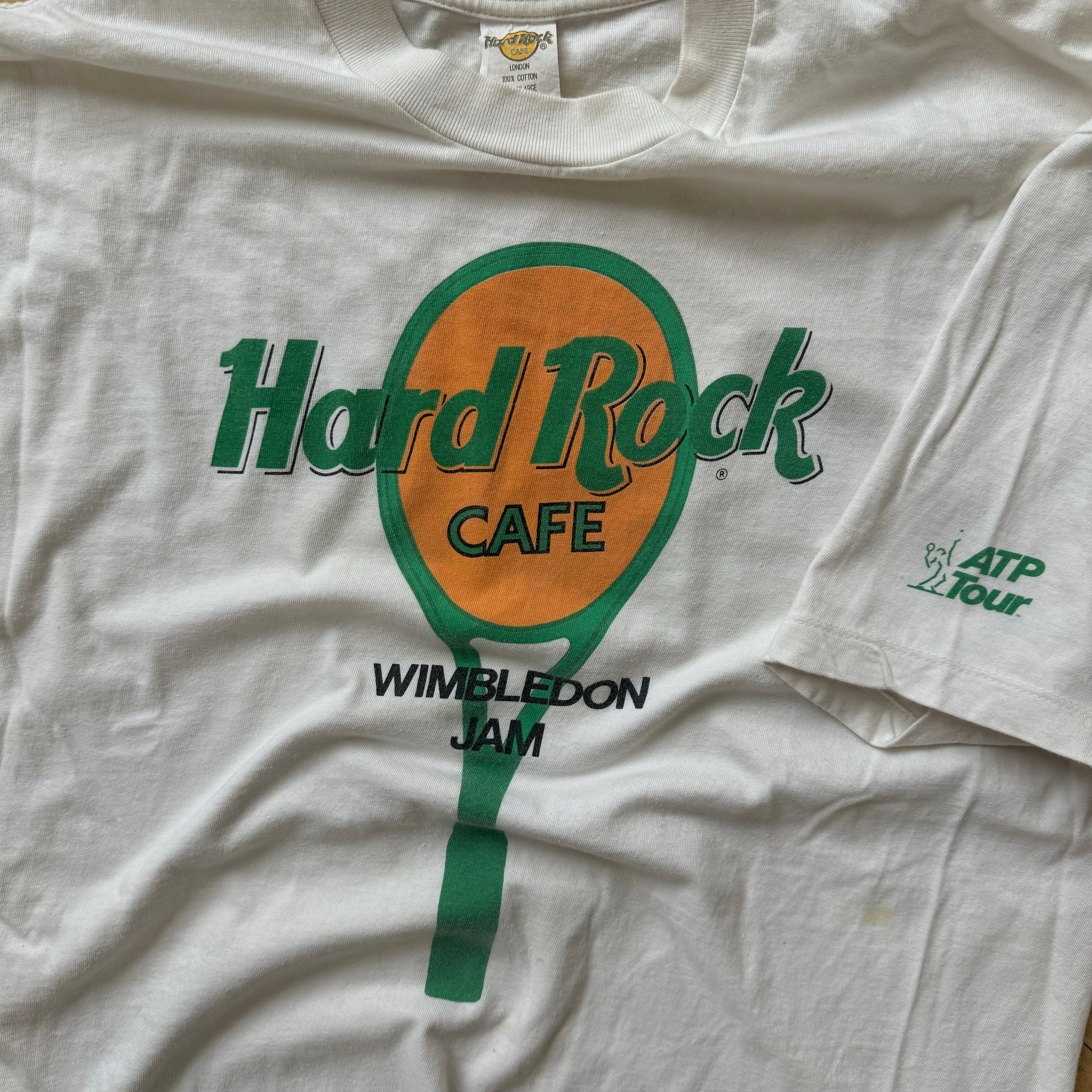 Vintage Hard Rock Wimbledon Jam T-shirt Sz XL