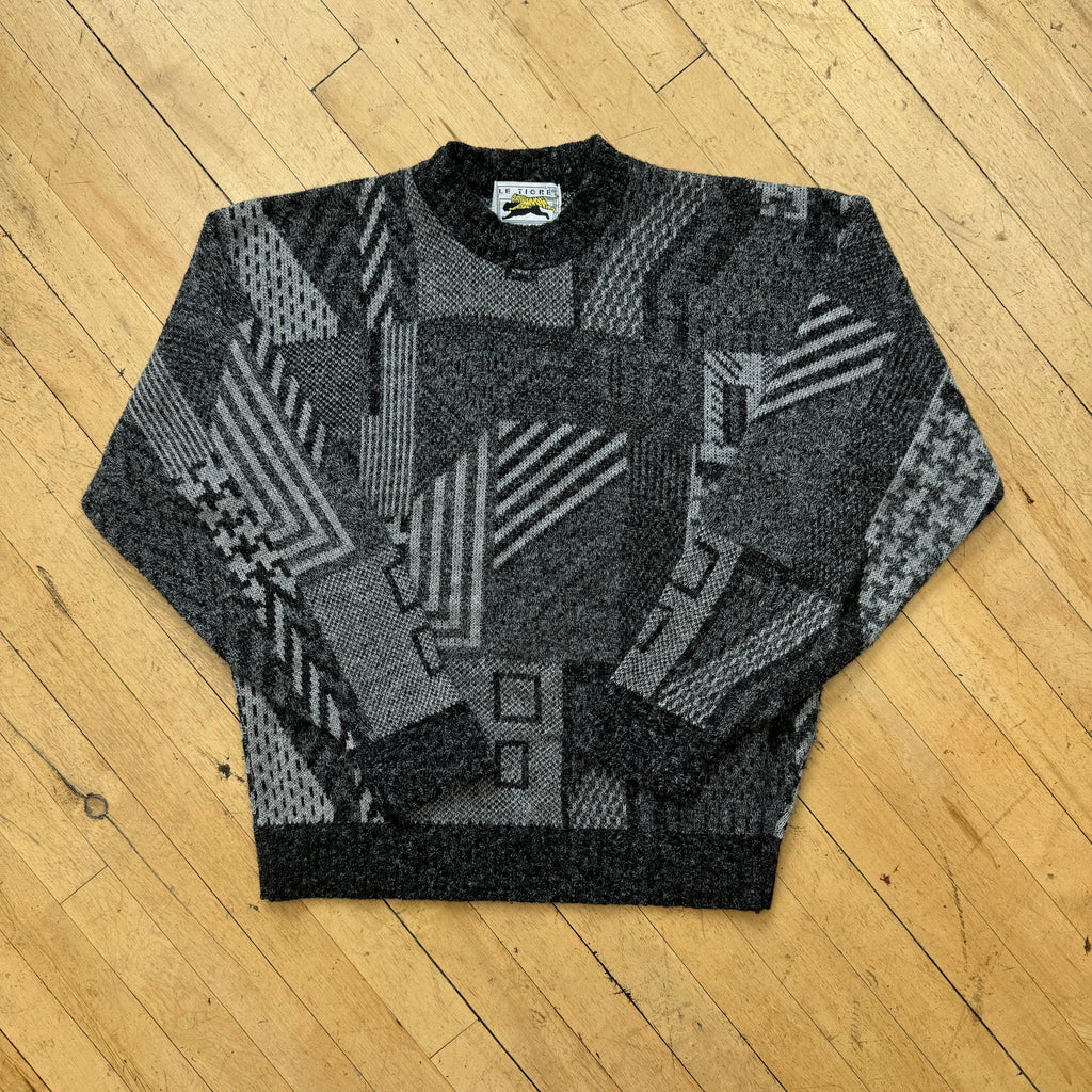 Vintage Le Tigre patterned Sweater Sz L