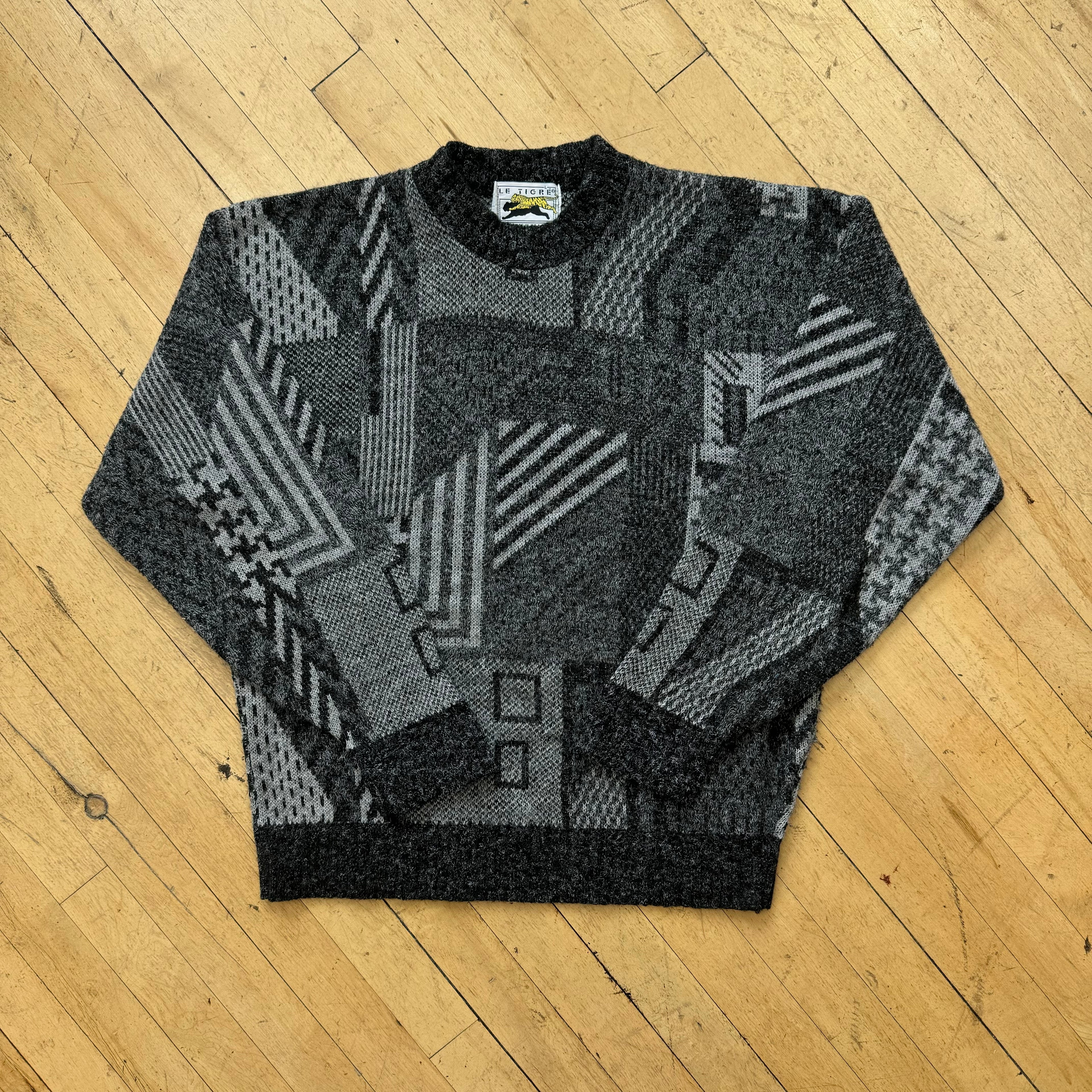 Vintage Le Tigre patterned Sweater Sz L