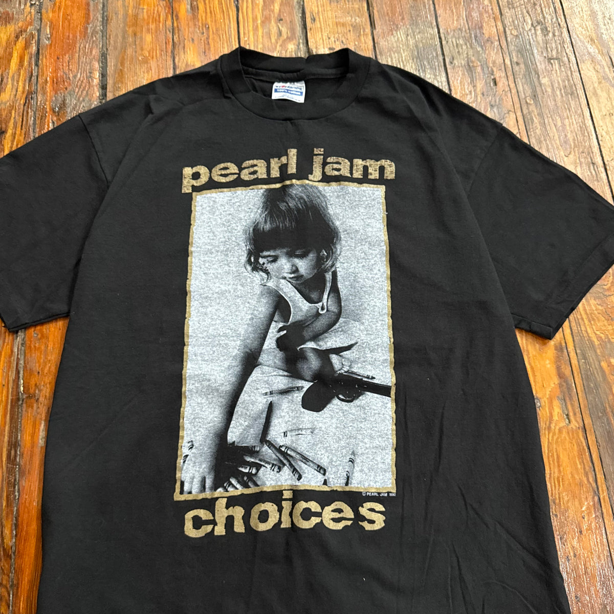 Vintage Pearl Jam Choices T-shirt Sz XL (New old stock, No rot)