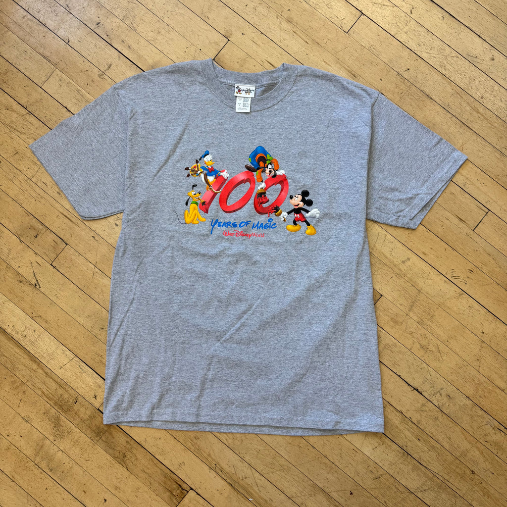 Vintage 100 Years Of Magic Disney T-shirt Sz L