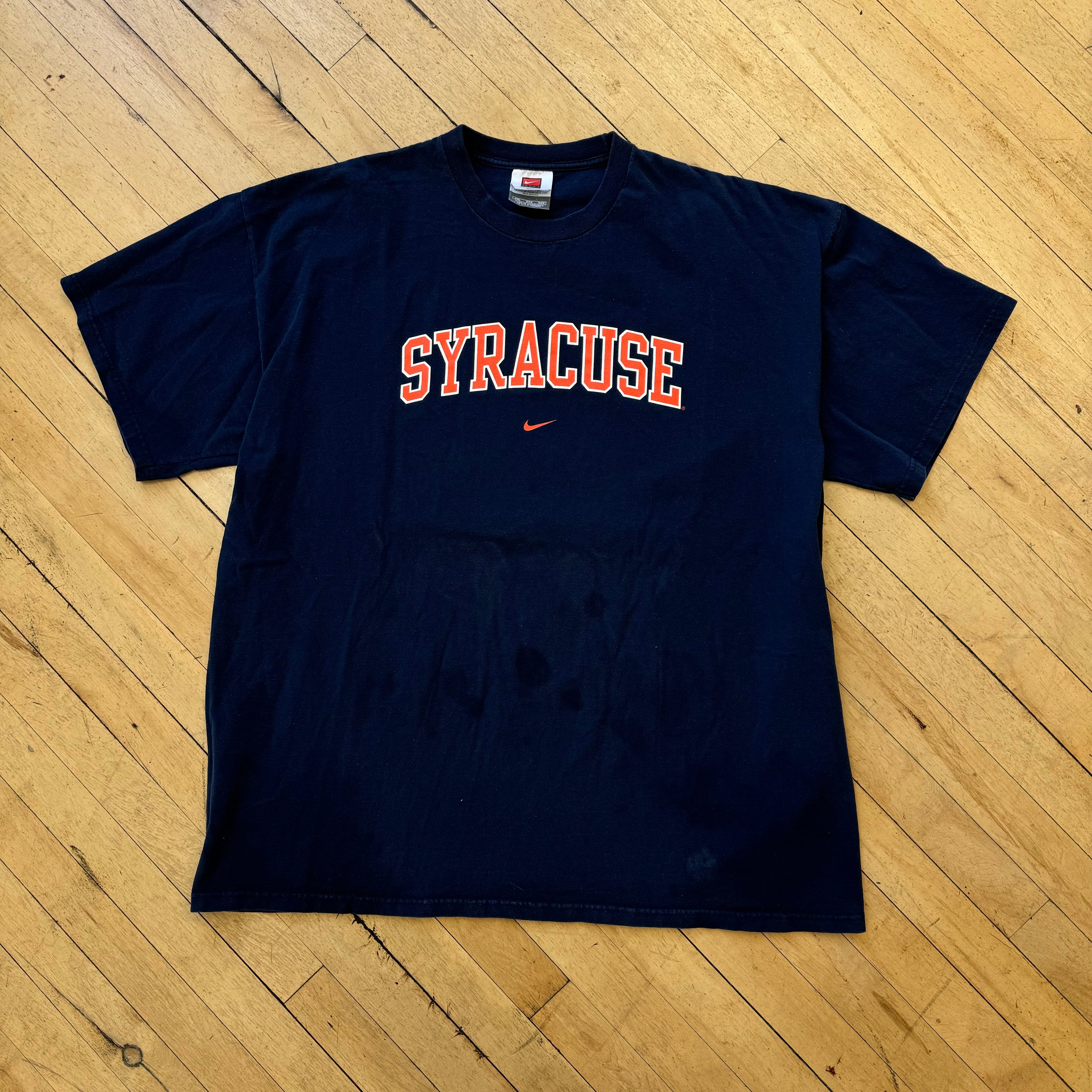 Vintage Nike Syracuse SpellOut T-shirt Sz XL