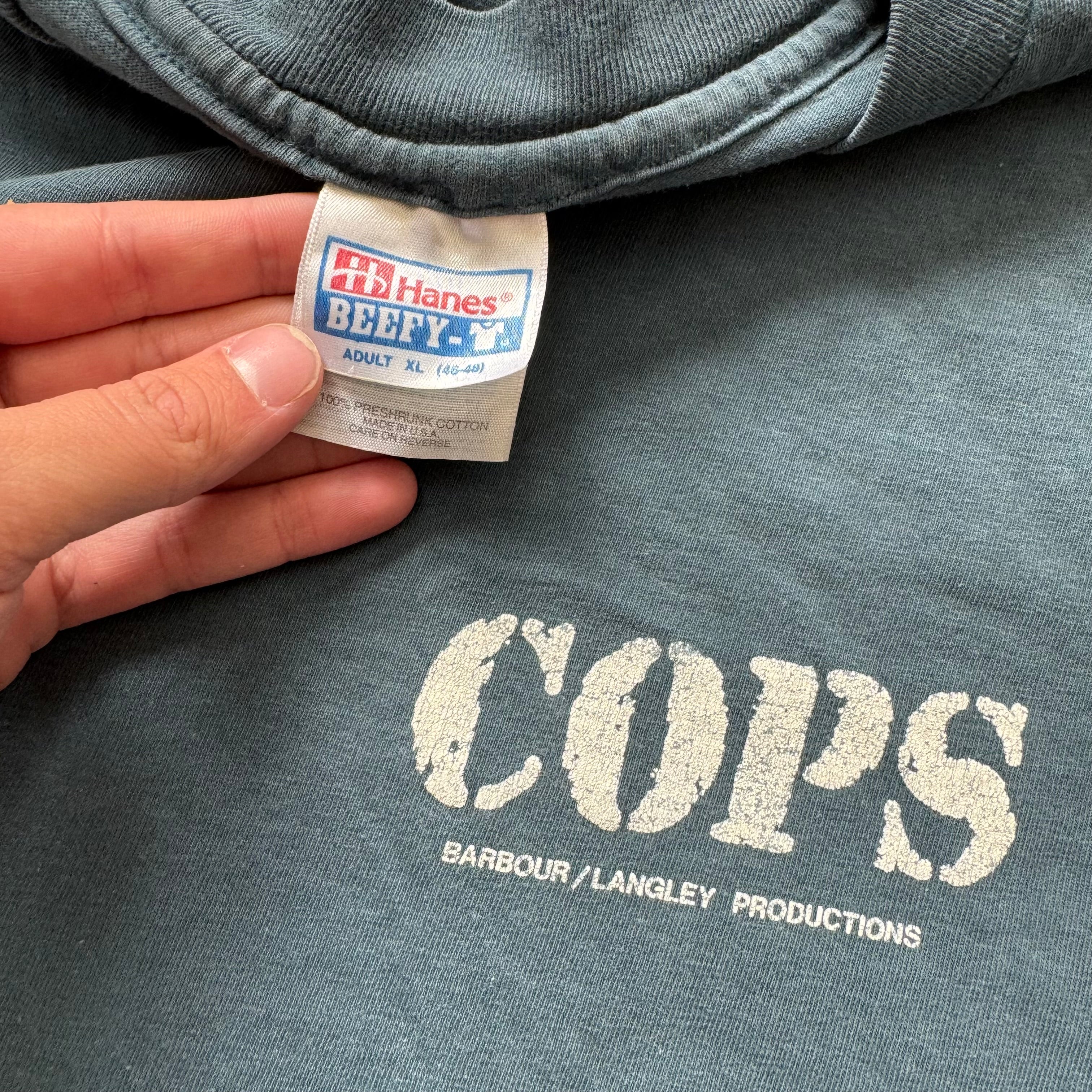 Vintage Cops T-shirt Sz XL