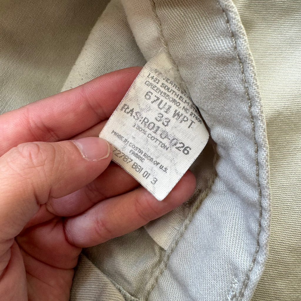 Vintage Wrangler Cream Khaki Shorts Sz 33