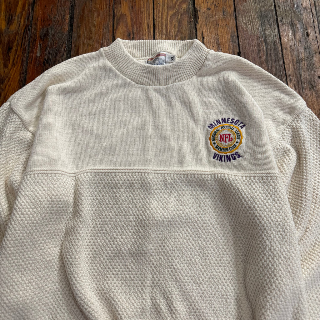 Vintage Minnesota Vikings Member Club Sweater Sz XL