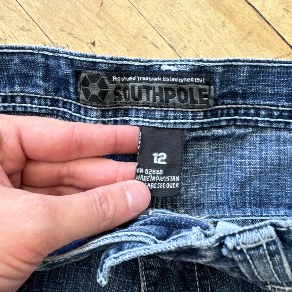 Y2K SouthPole Baggy Denim Jeans Sz 12
