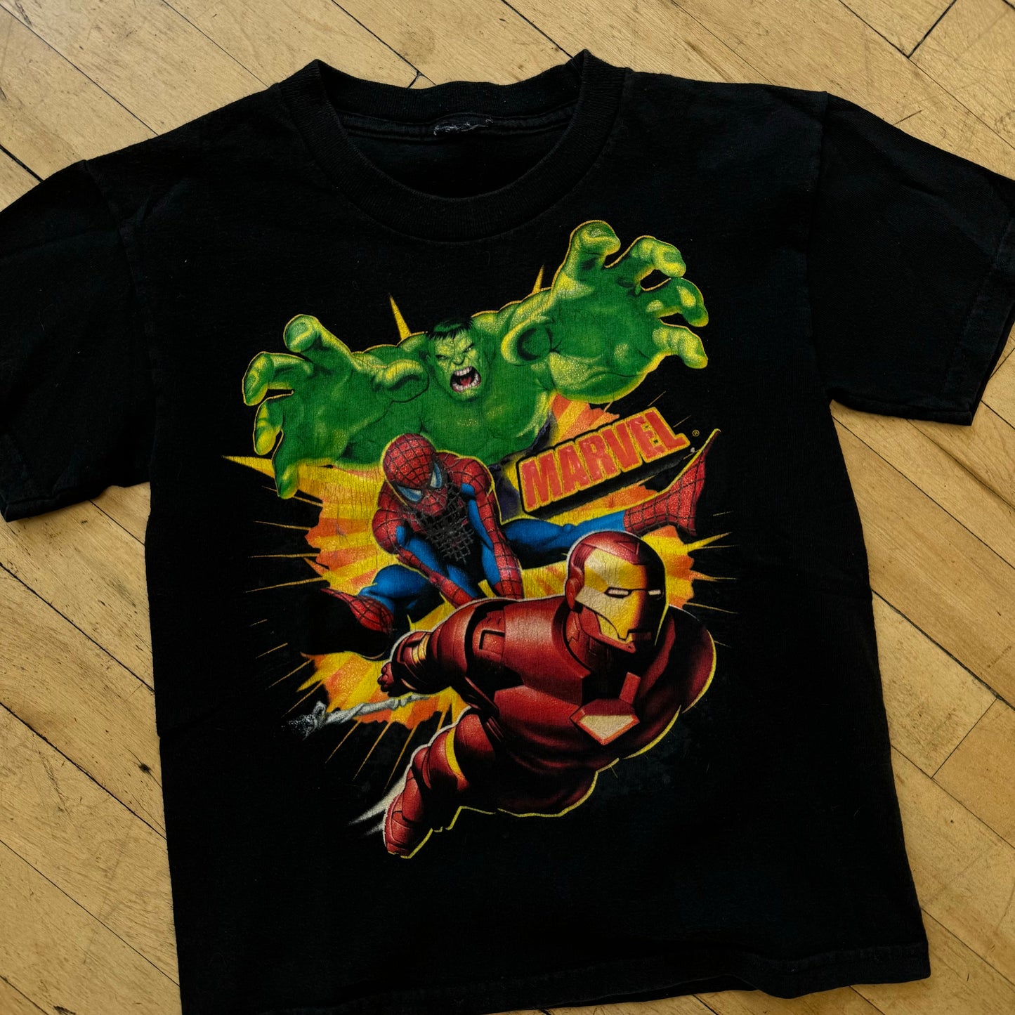 Vintage Marvel Heroes T-shirt Sz 6T