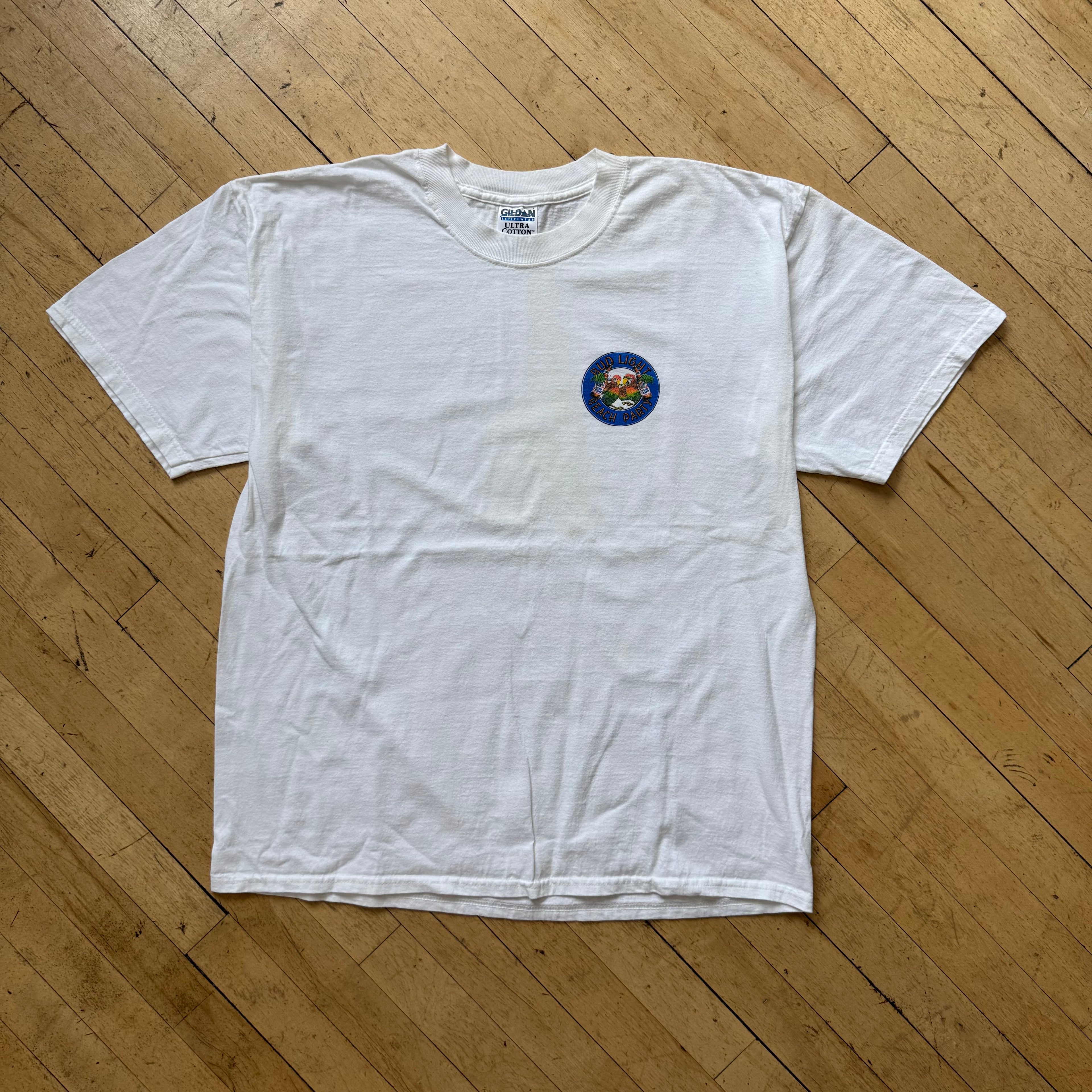 Vintage Bud Light Beach Party T-shirt Sz XL