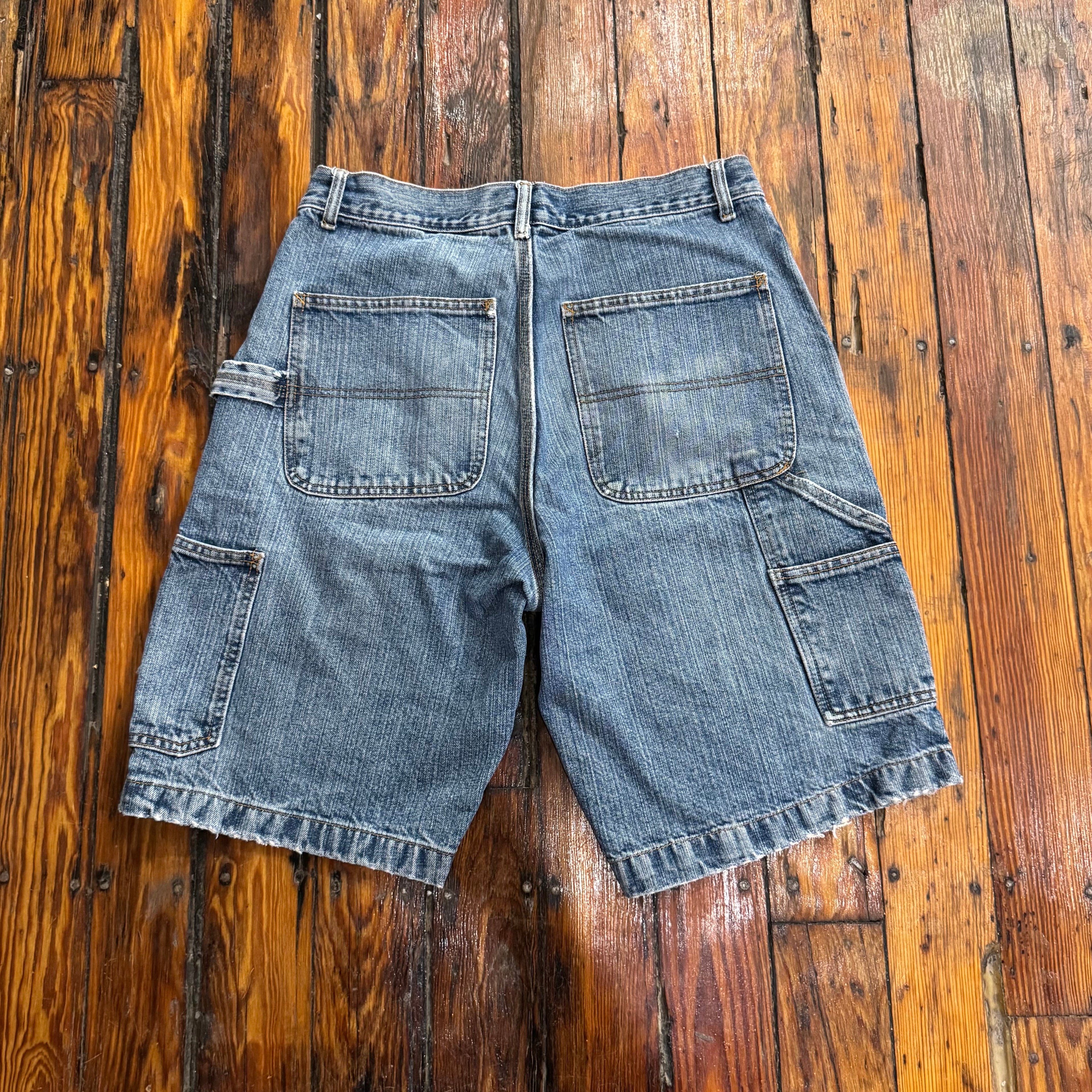 Vintage Route 66 Denim Jean Shorts Sz 32
