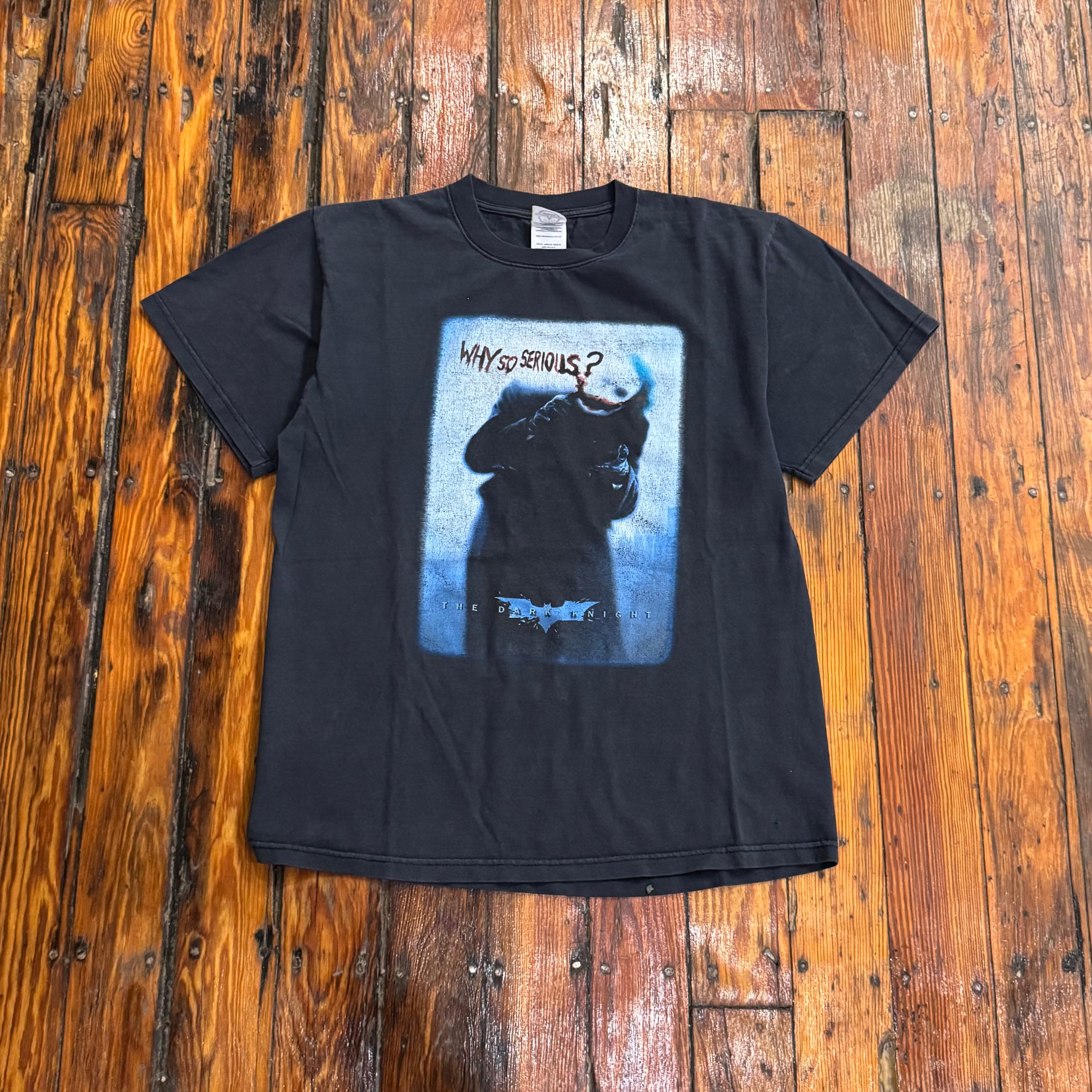 Y2K Why So Serious Dark Knight T-shirt Sz M