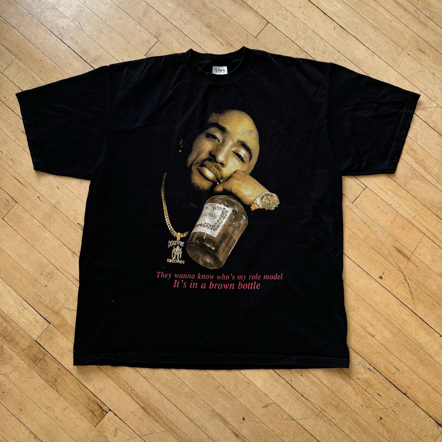 Vintage Tupac Hennessy T-shirt Sz XXXL