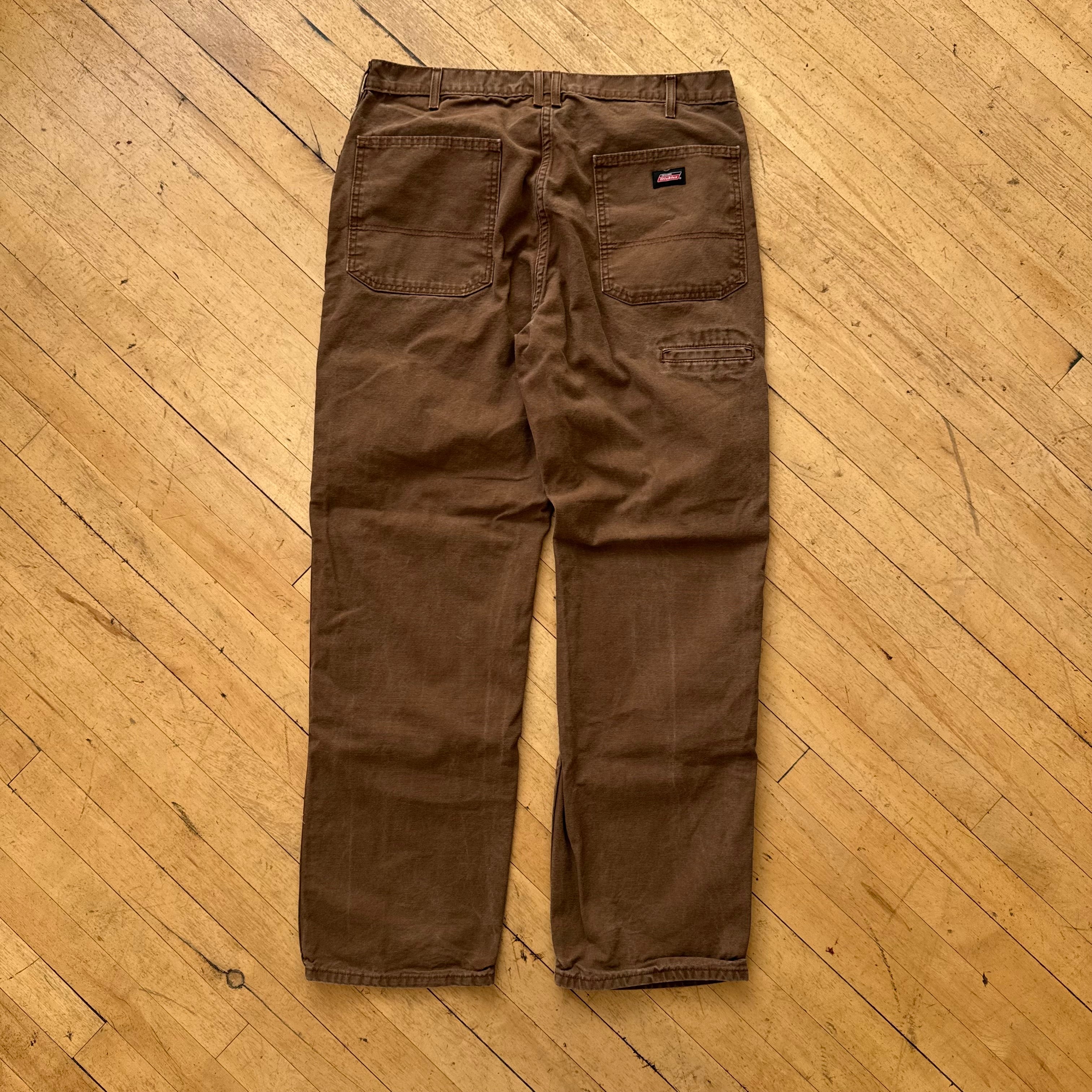 Vintage Brown Dickie Denim Jeans Sz 38x32