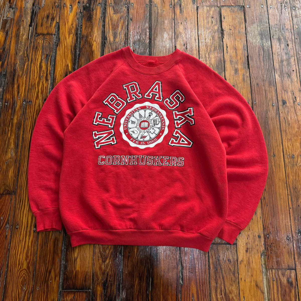 Vintage Nebraska Huskers Crewneck Sz L