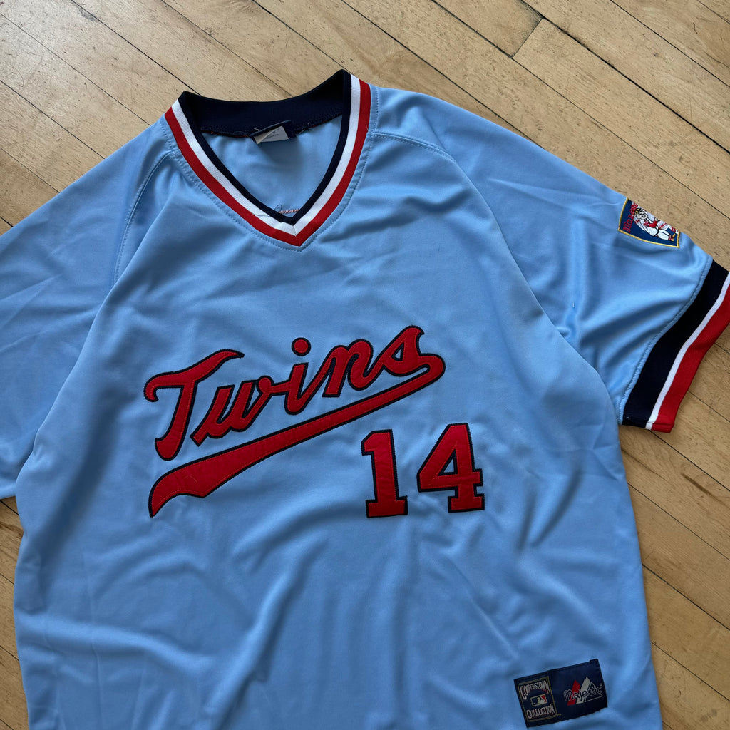 Minnesota Twins Majestic “Harbek” Baseball Jersey Sz XL