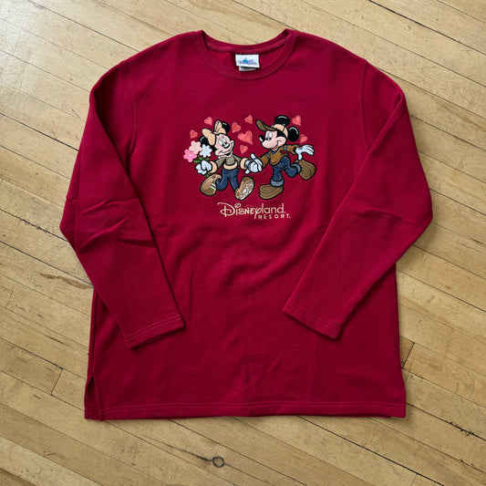 Vintage Mickey & Minnie Mouse Crewneck Sz L