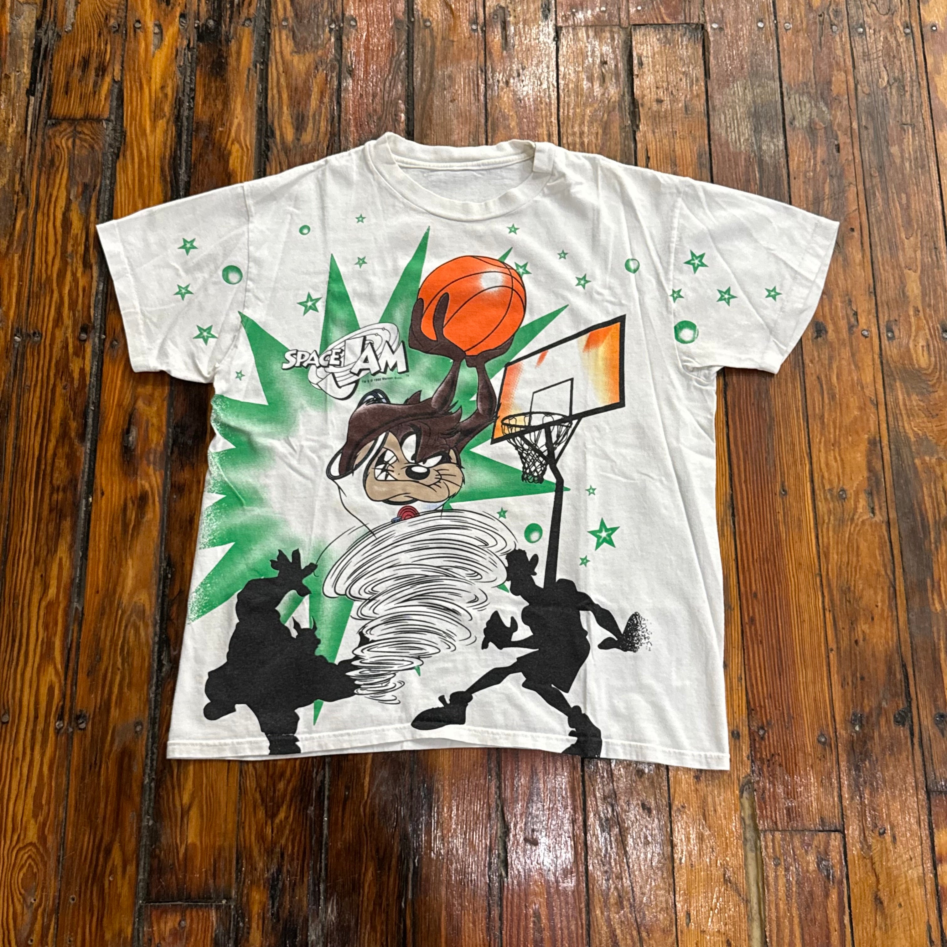 Vintage Space Jam AOP T-shirt Sz L