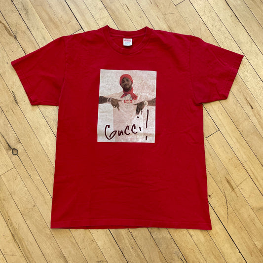 2016 Supreme Gucci Mane Red T-shirt Sz L